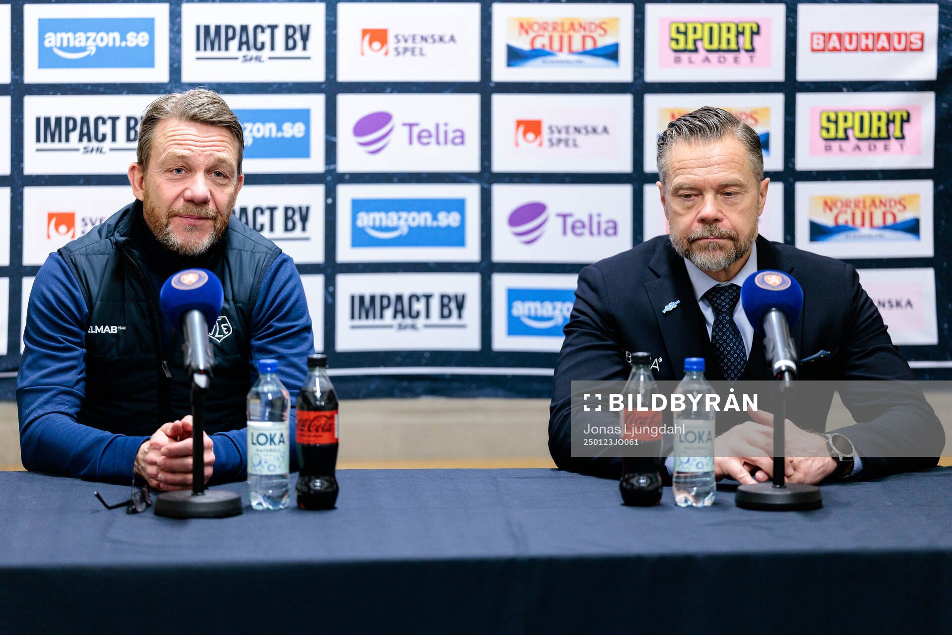 Leksands tränare Charles Berglund och Växjös