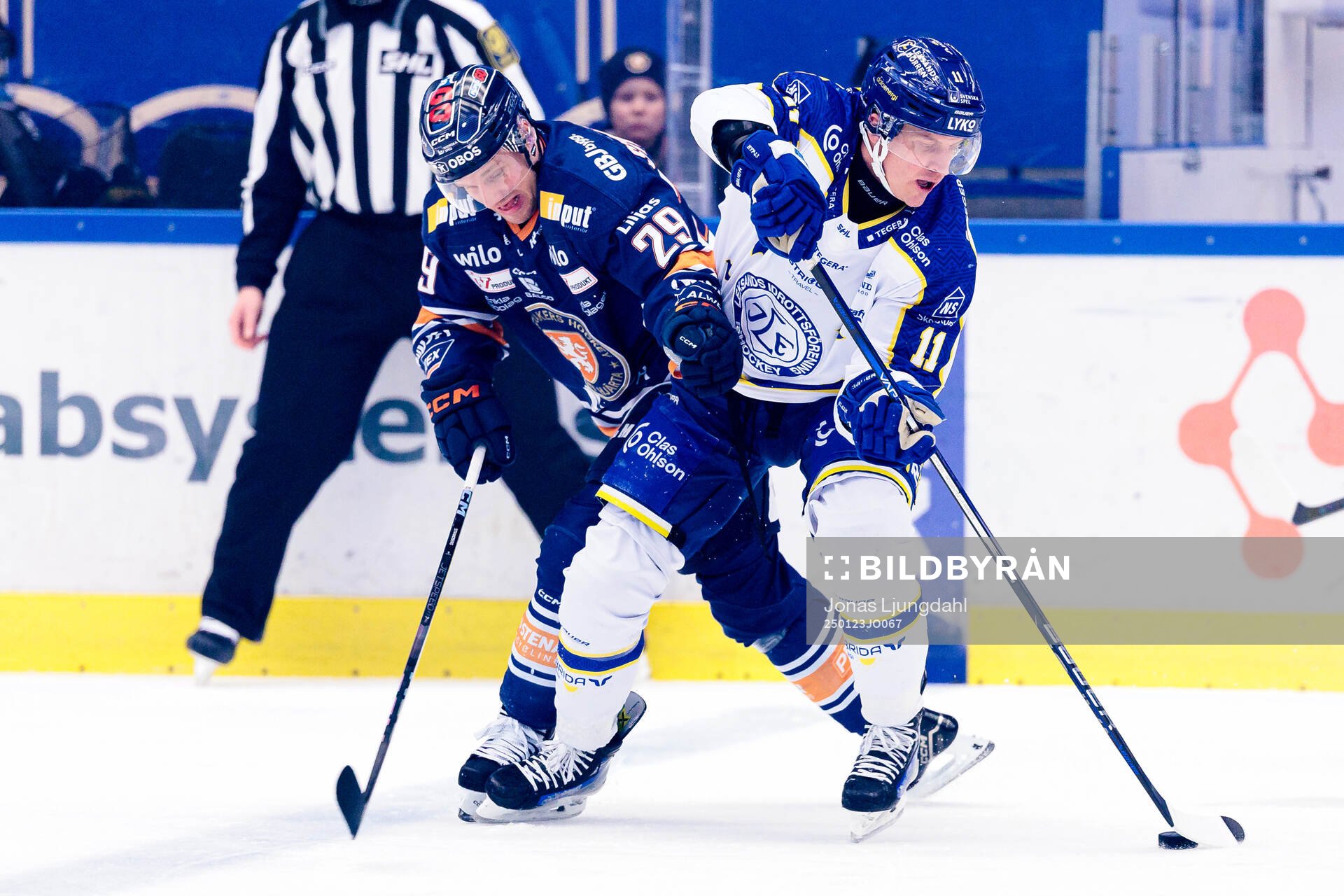 Växjös Sebastian Strandberg och Leksands Martin Karlsson
