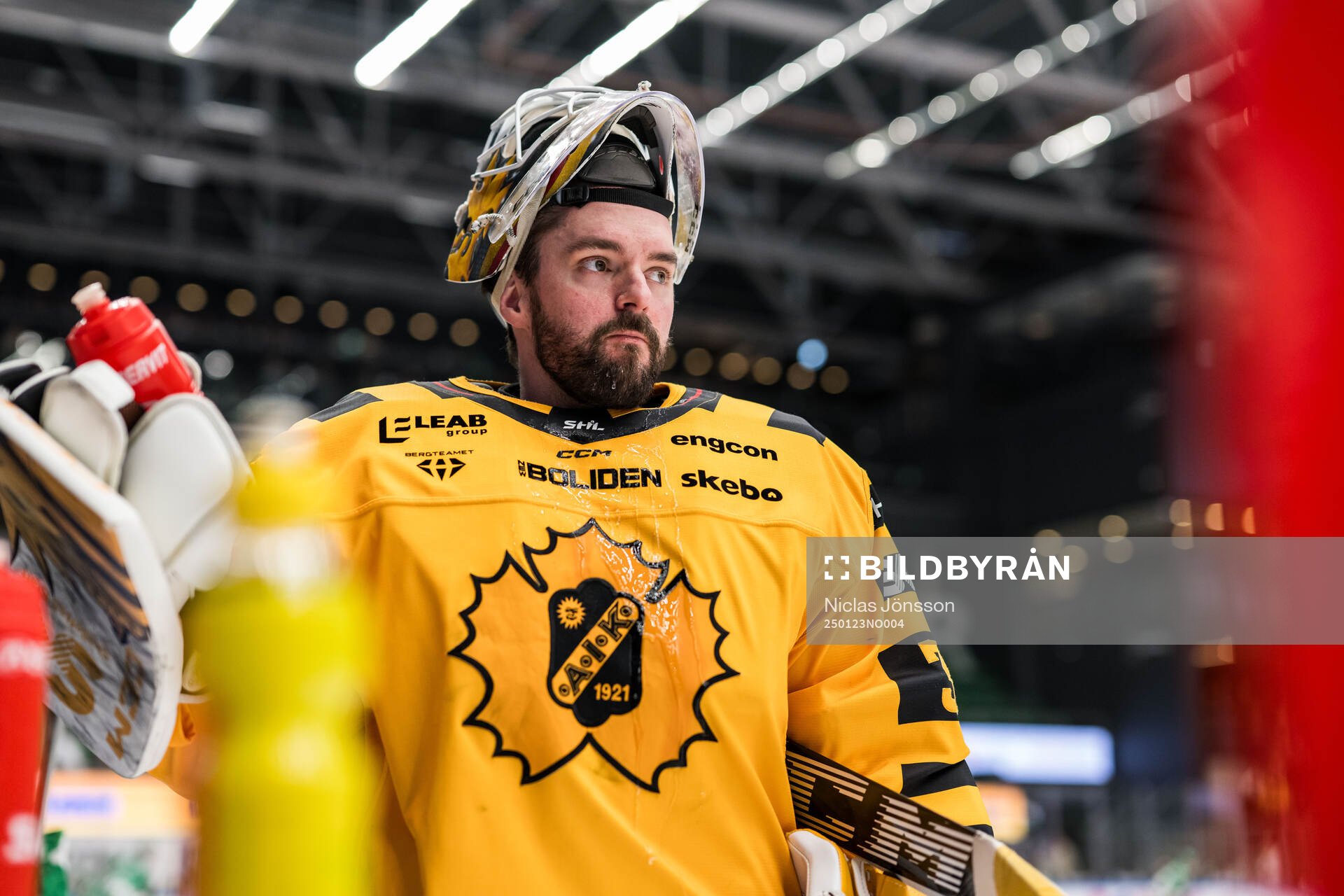Skellefteås målvakt Gustaf Lindvall