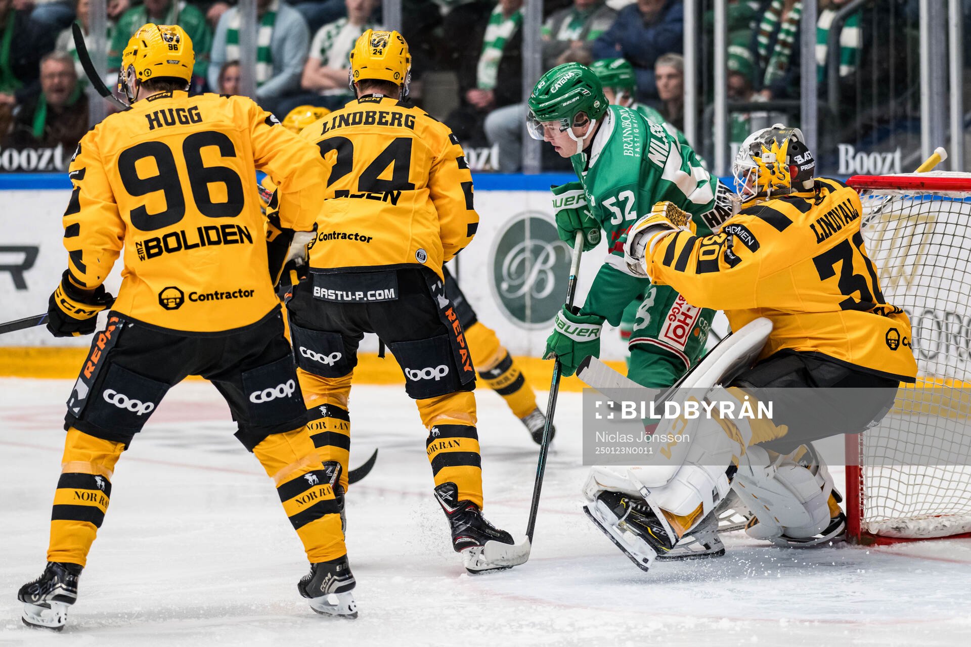 Rögles Felix Nilsson och Skellefteås Gustaf Lindvall