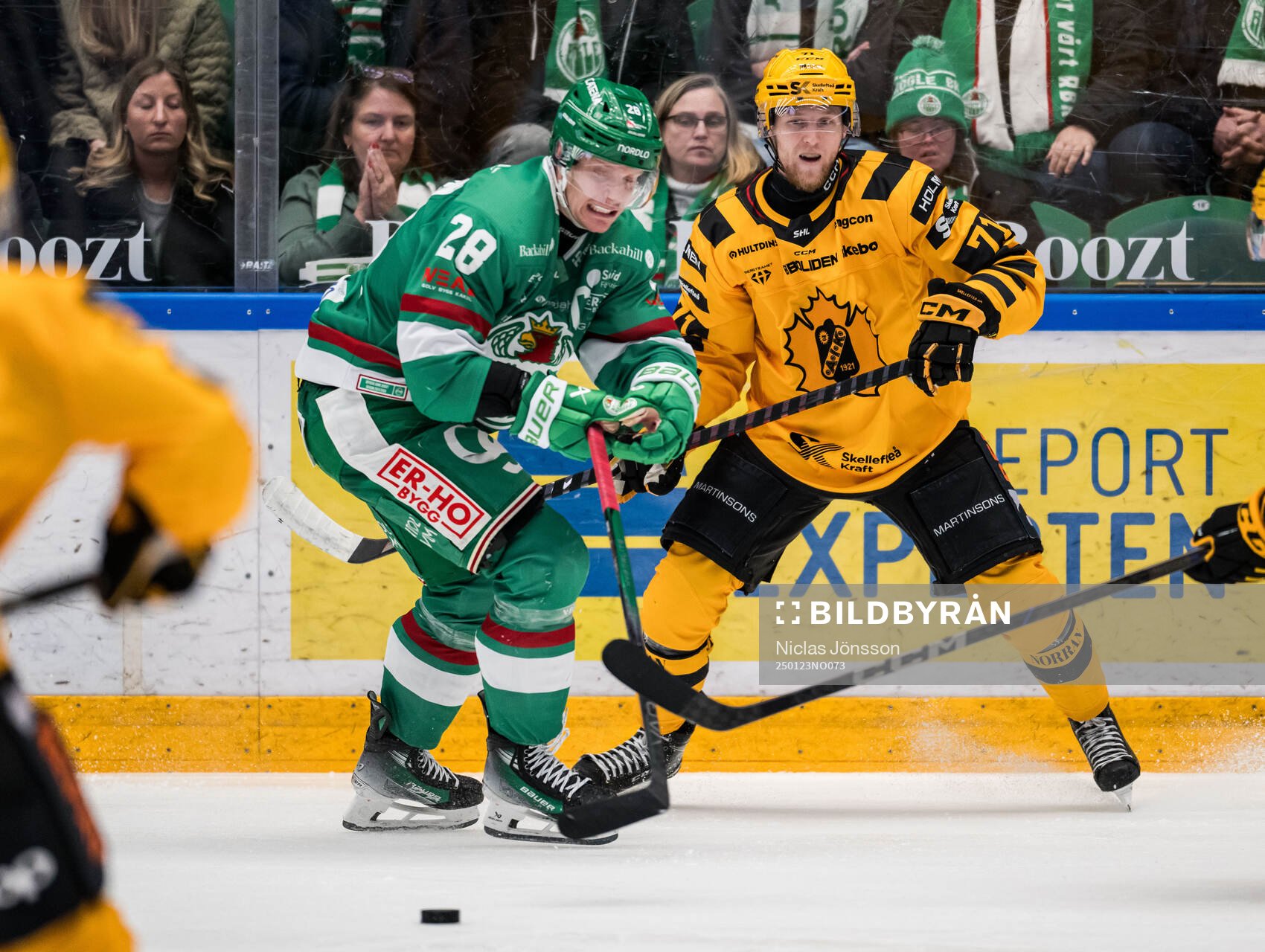 Rögles Anton Bengtsson och Skellefteås Jonathan Davidsson