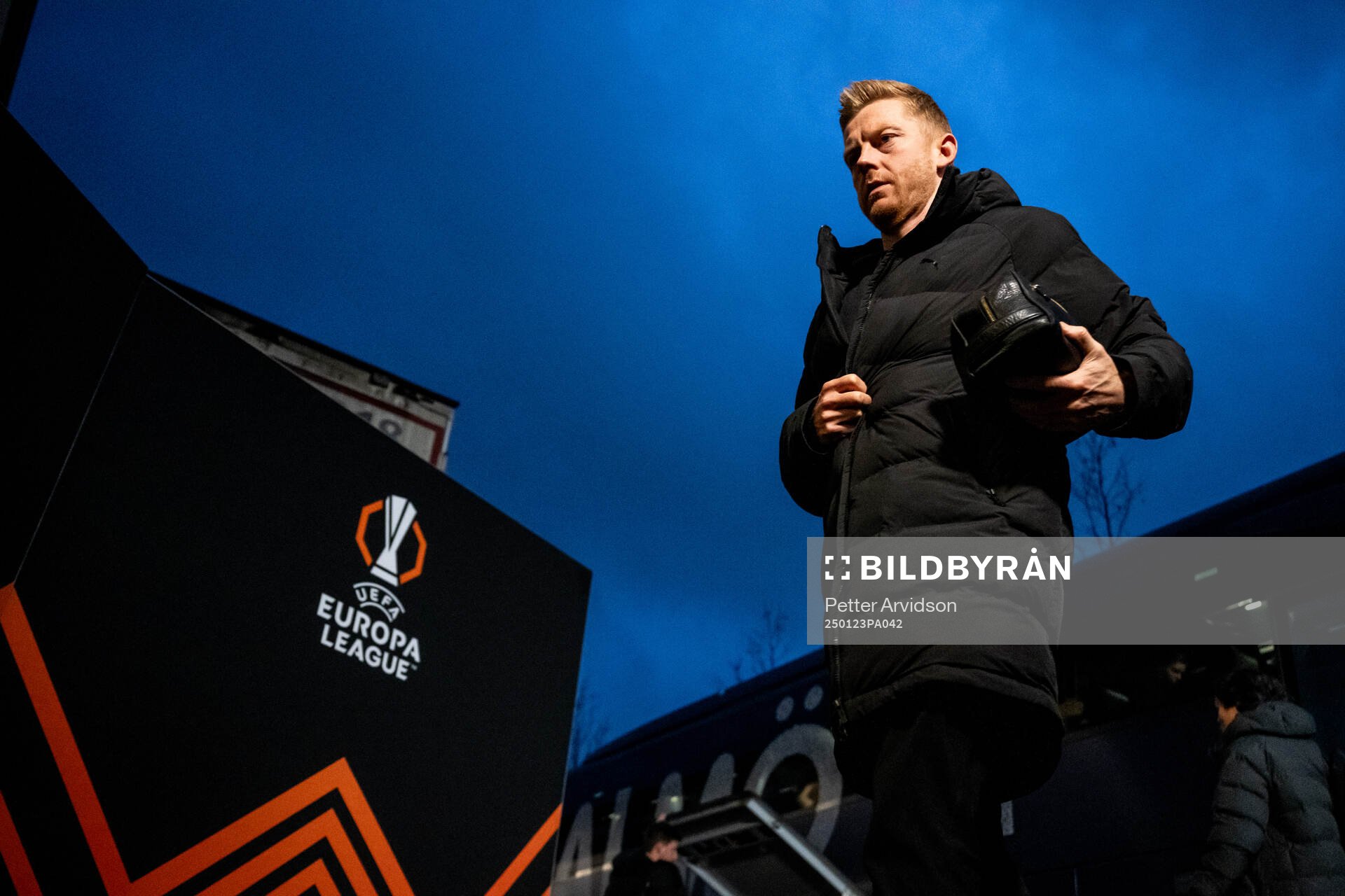 Anders Christiansen of Malmö FF arrives to the stadium