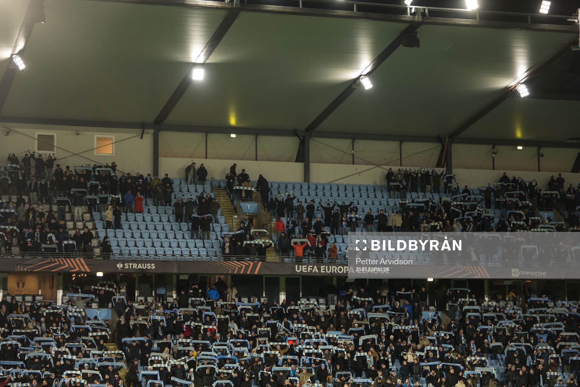 during the UEFA Europa League football match between Malmö