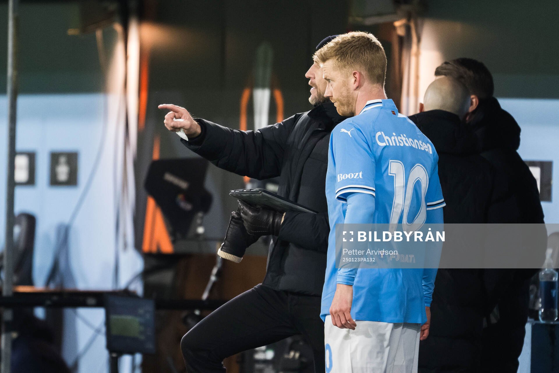 Head coach Henrik Rydström and Anders Christiansen of