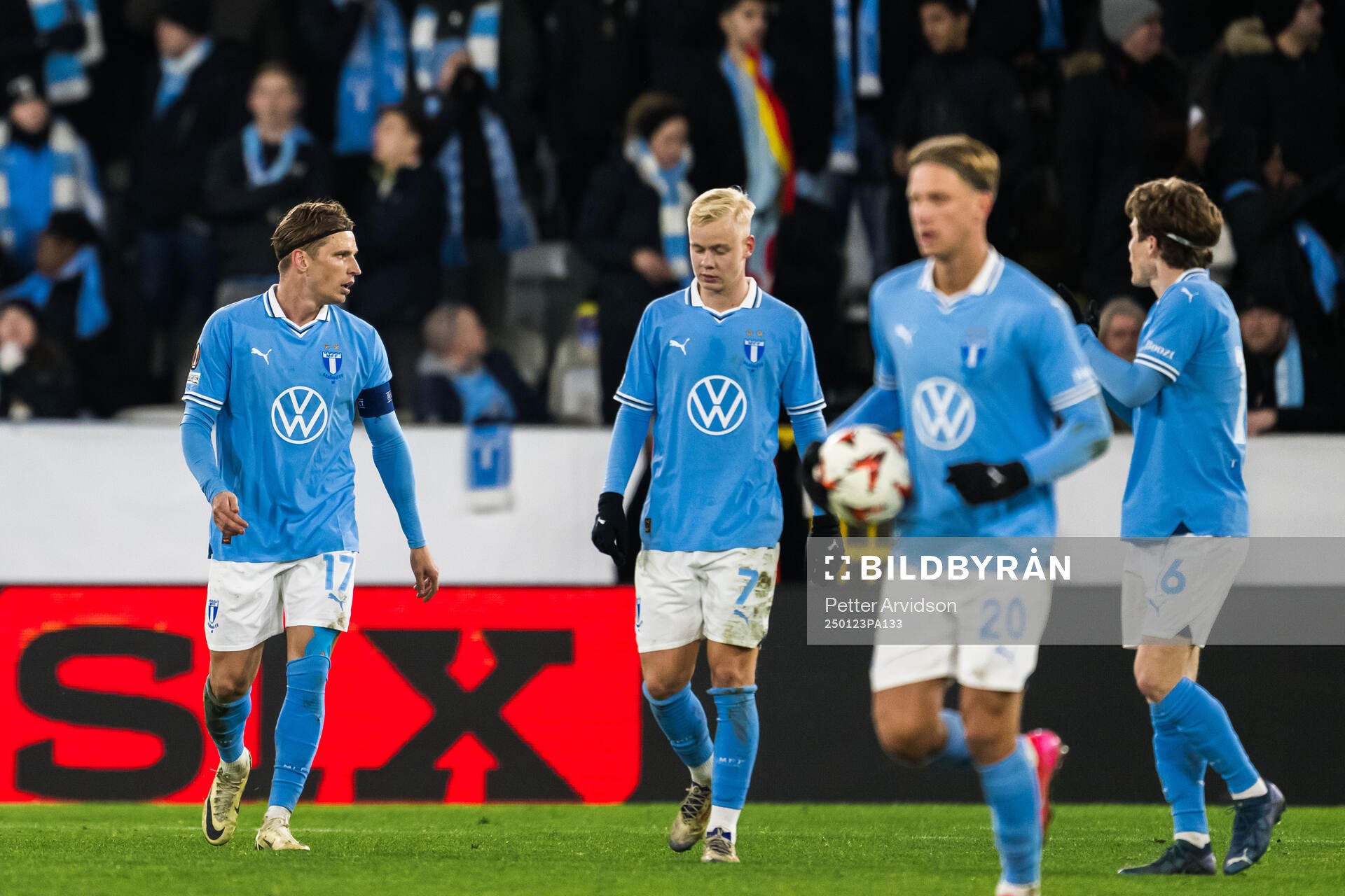 Jens Stryger Larsen and Otto Rosengren of Malmö FF looks