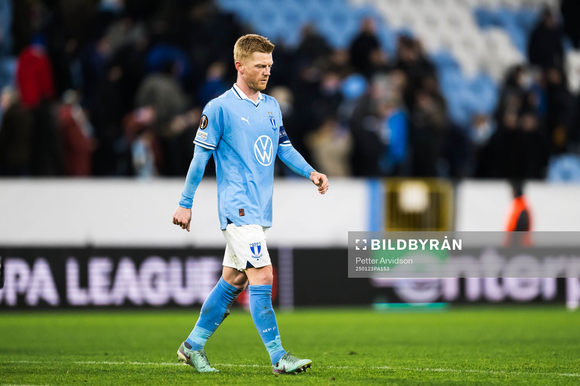 Anders Christiansen of Malmö FF looks dejected