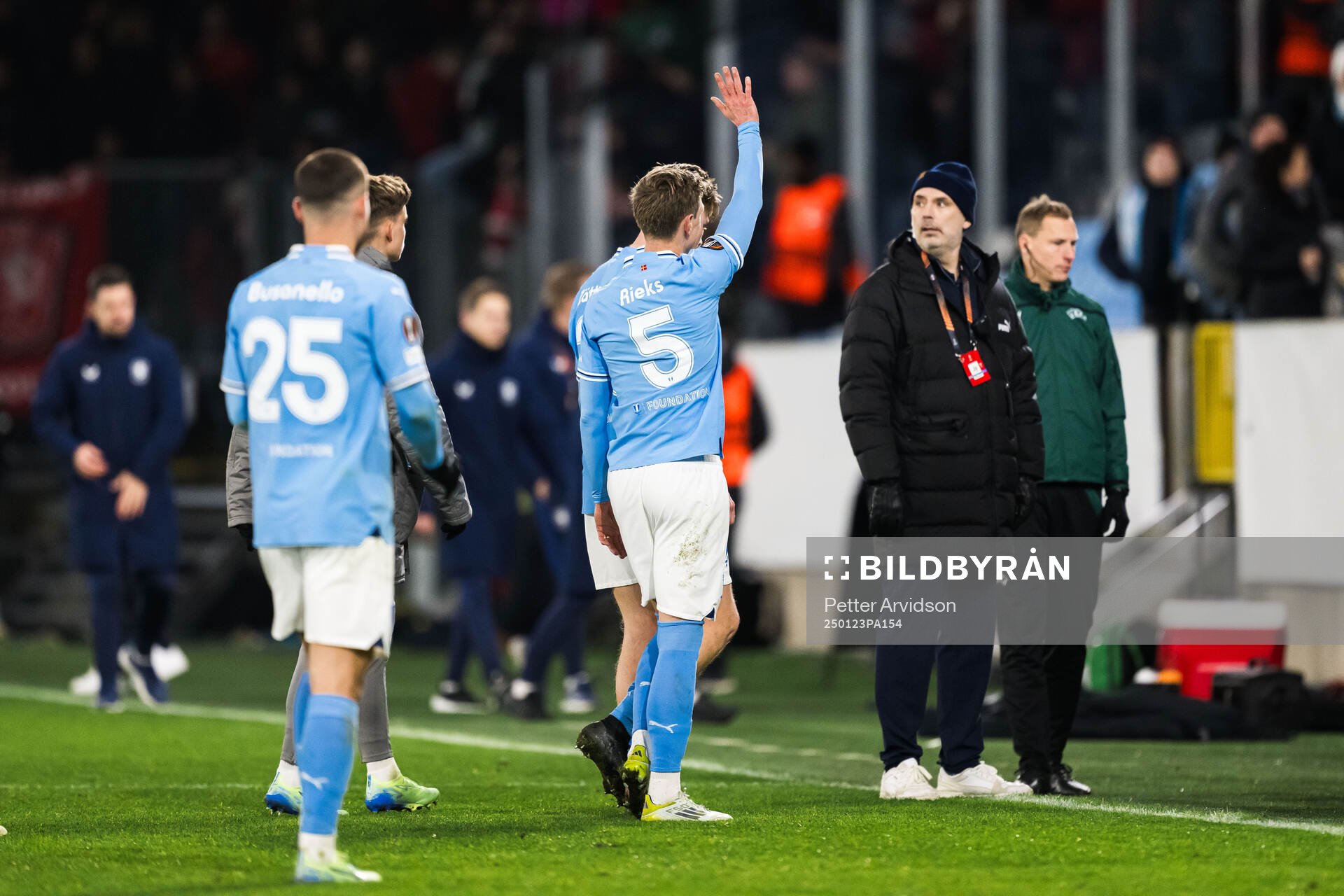 Søren Rieks of Malmö FF looks dejected