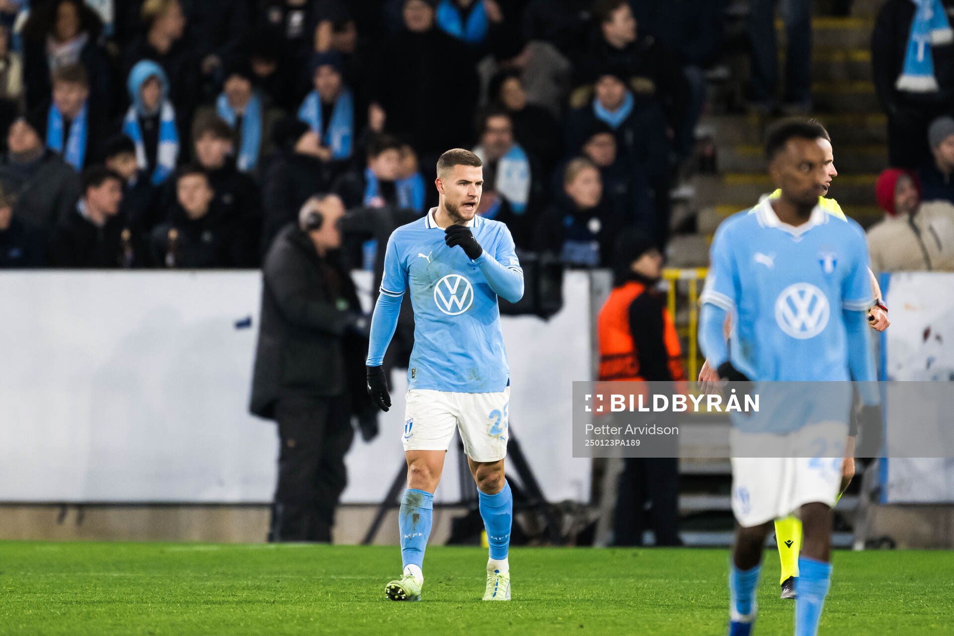 Gabriel Busanello of Malmö FF looks dejected