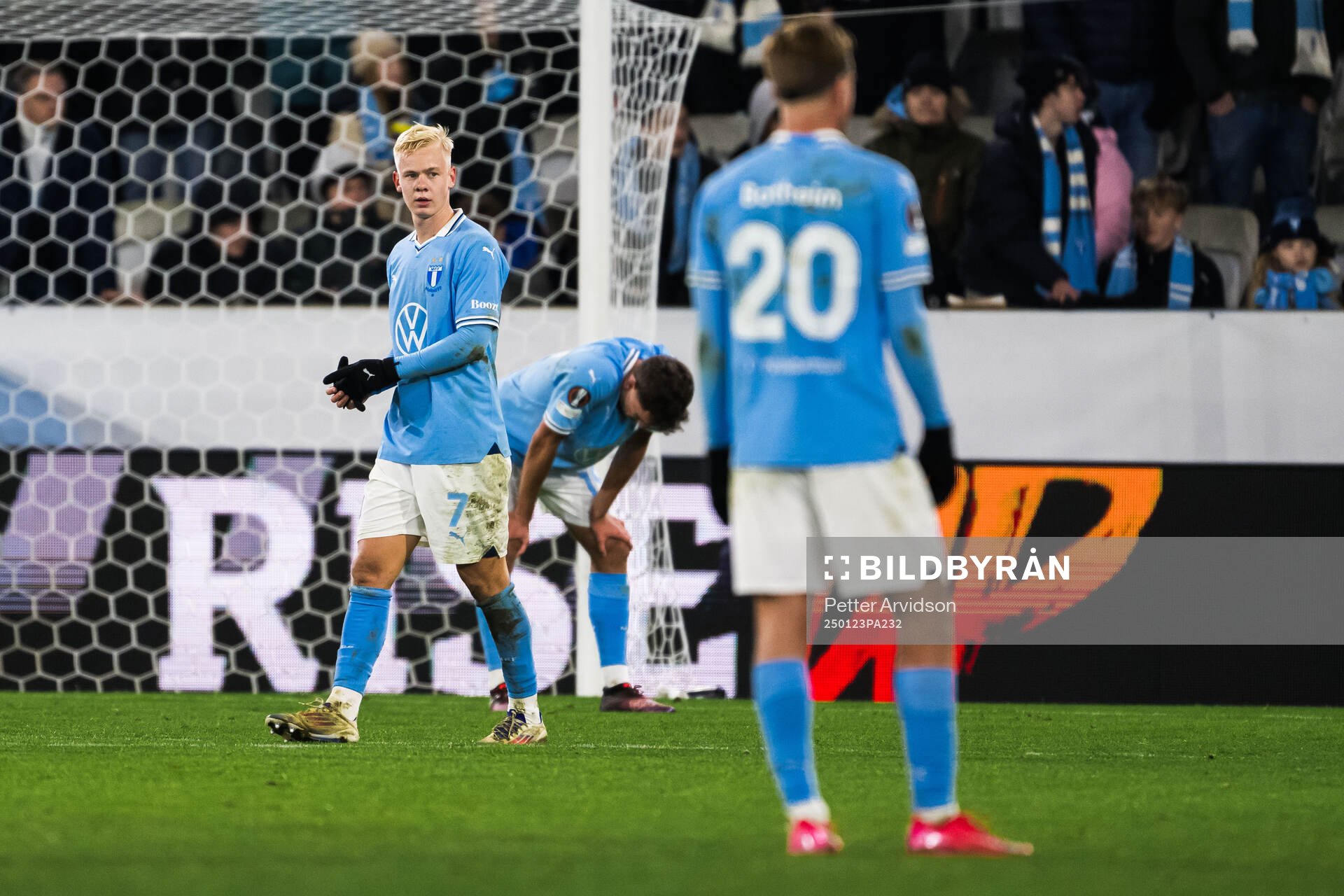 Otto Rosengren of Malmö FF looks dejected