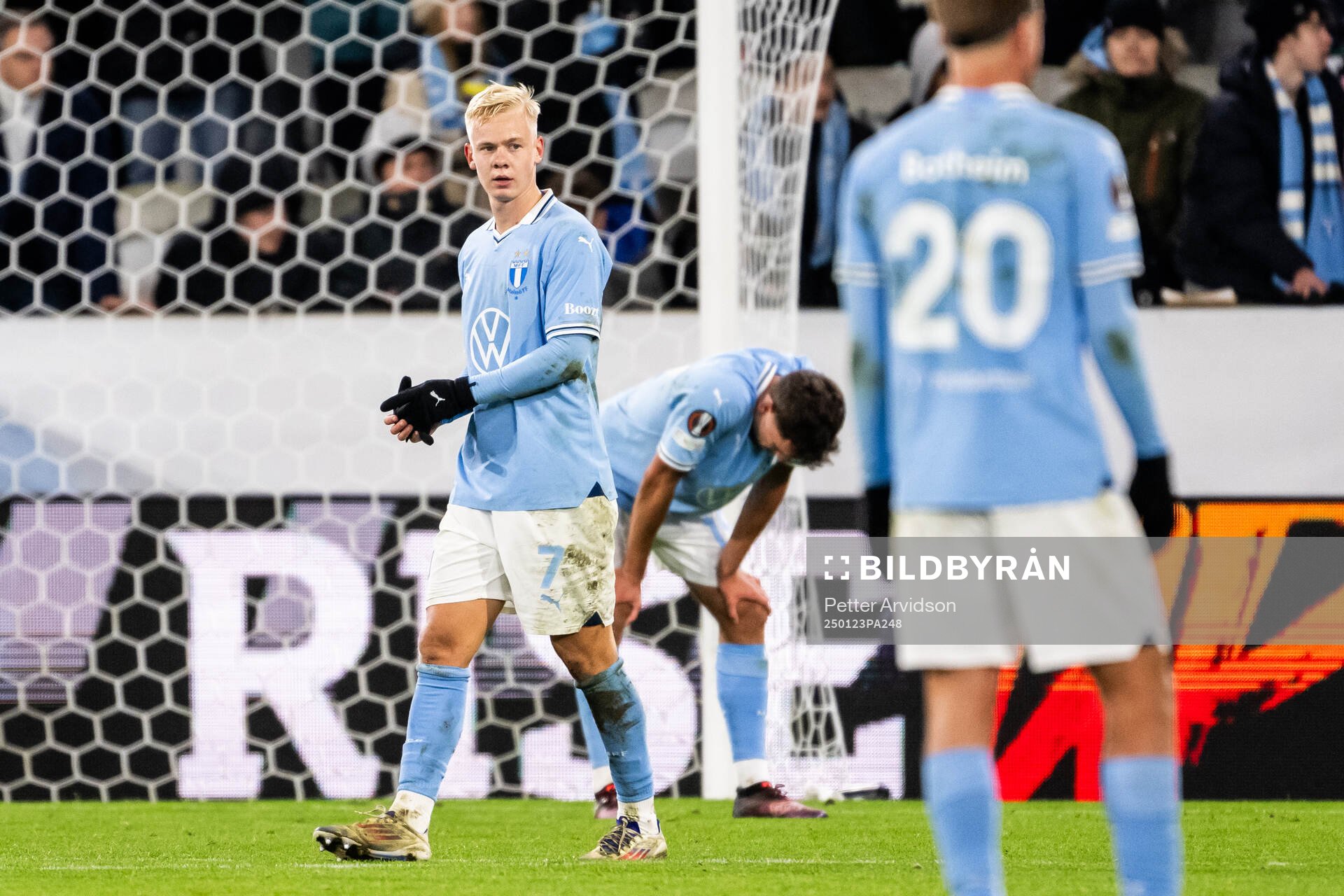 Otto Rosengren of Malmö FF looks dejected