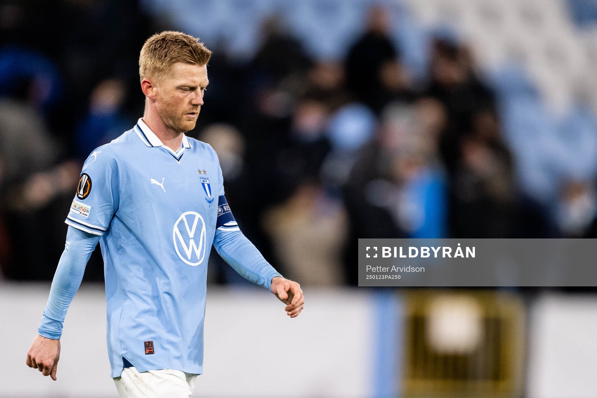 Anders Christiansen of Malmö FF looks dejected