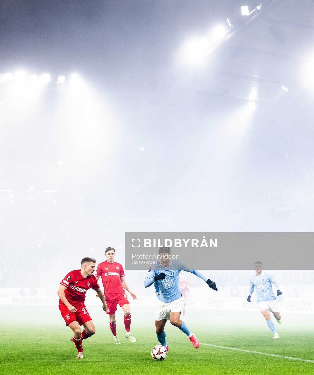 Michal Sadilek of Twente and Erik Botheim of Malmö FF