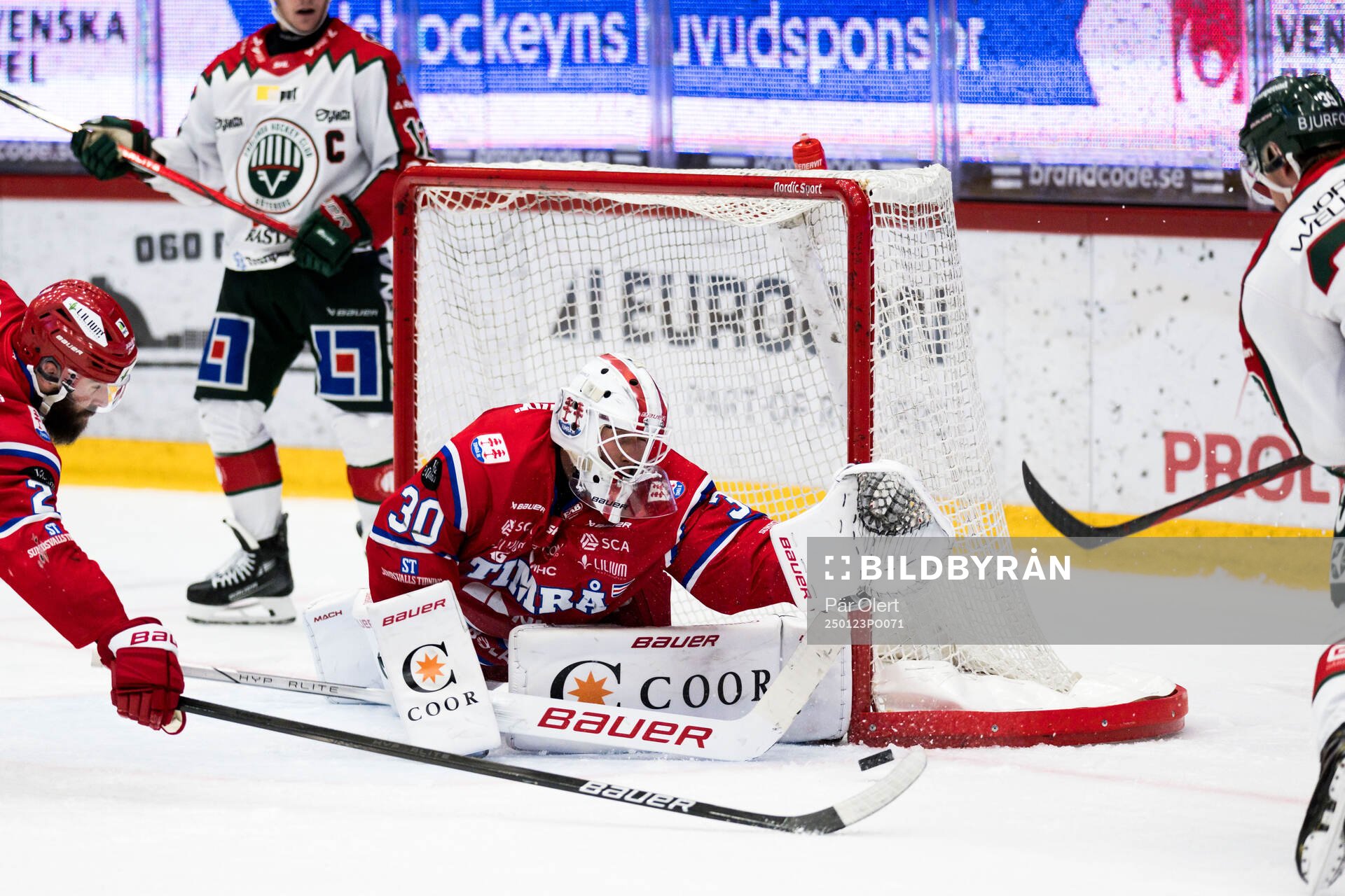 Timrås målvakt Jacob Johansson