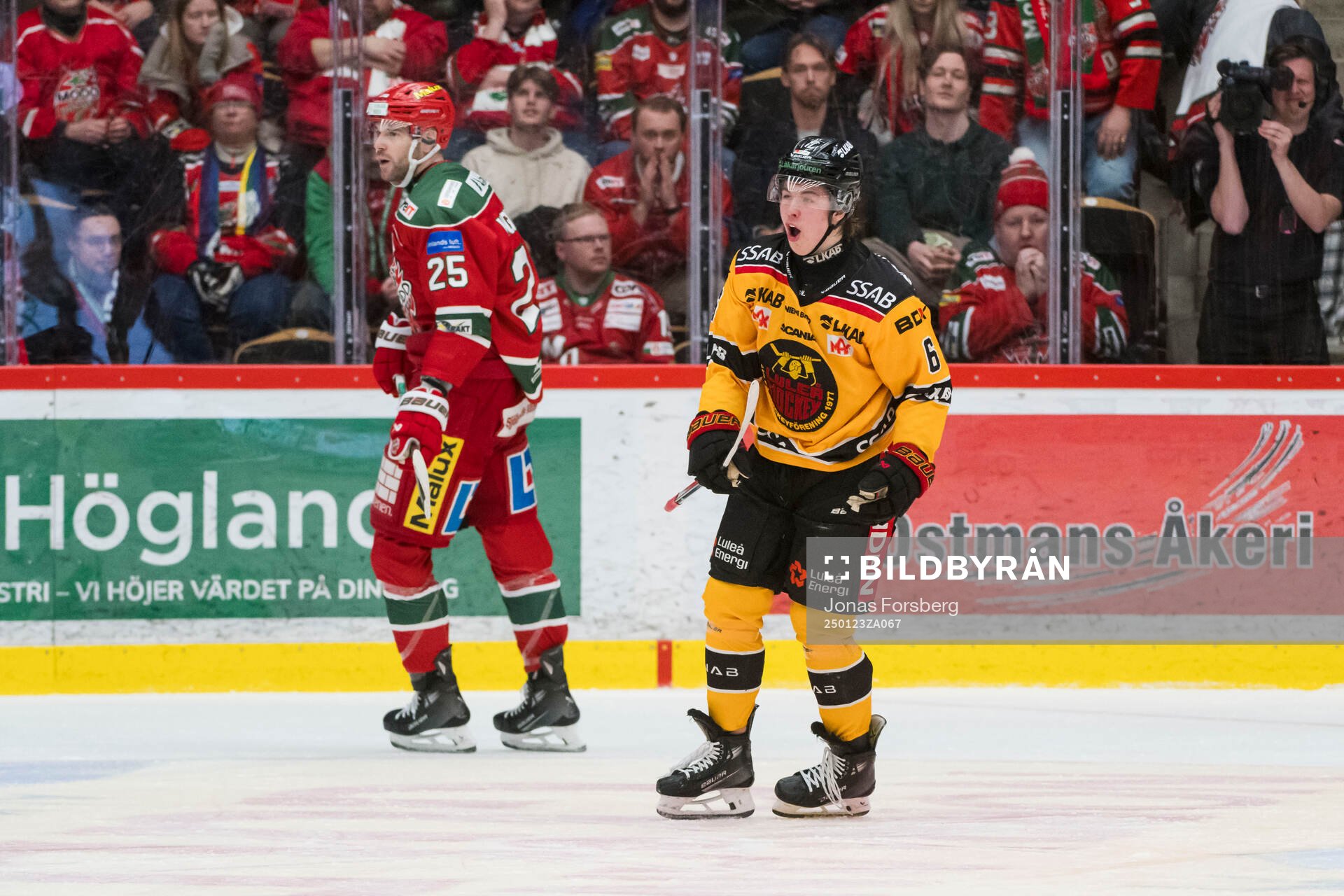 Luleås Isac Hedqvist jublar