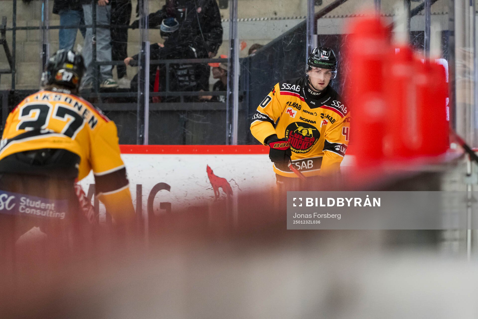Luleås David Lilja innan ishockeymatchen i SHL mellan Modo