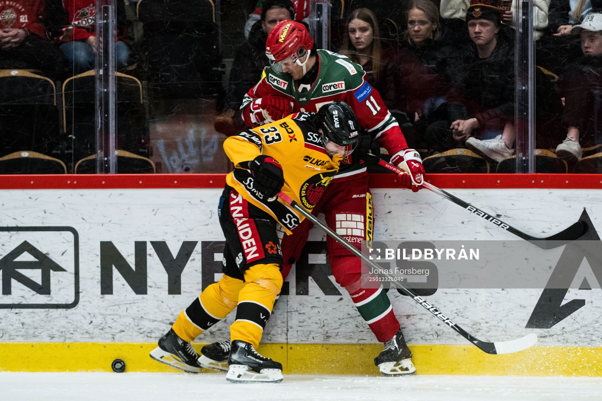 Luleås Albin Lundin och Modos Alexander True