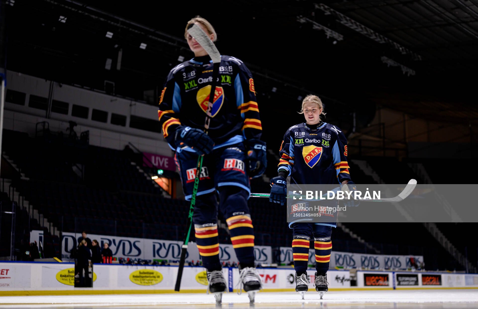 Djurgårdens Isabelle Leijonhielm och Linnea Natt Och Dag