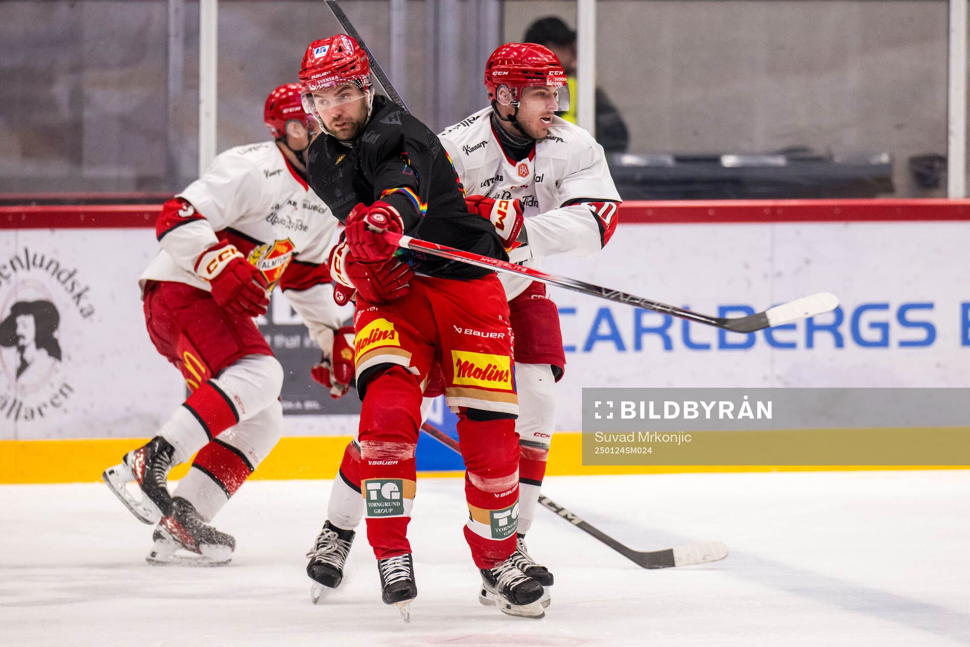 Kalmars Gabriel Olsson och Almtunas Joel Thulin
