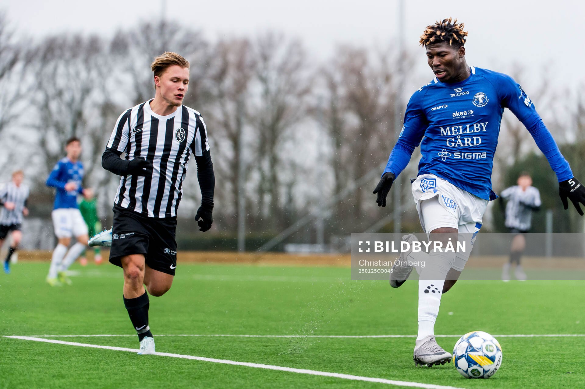 Landskronas Vincent Sundberg och Trelleborgs Abel Ogwuche