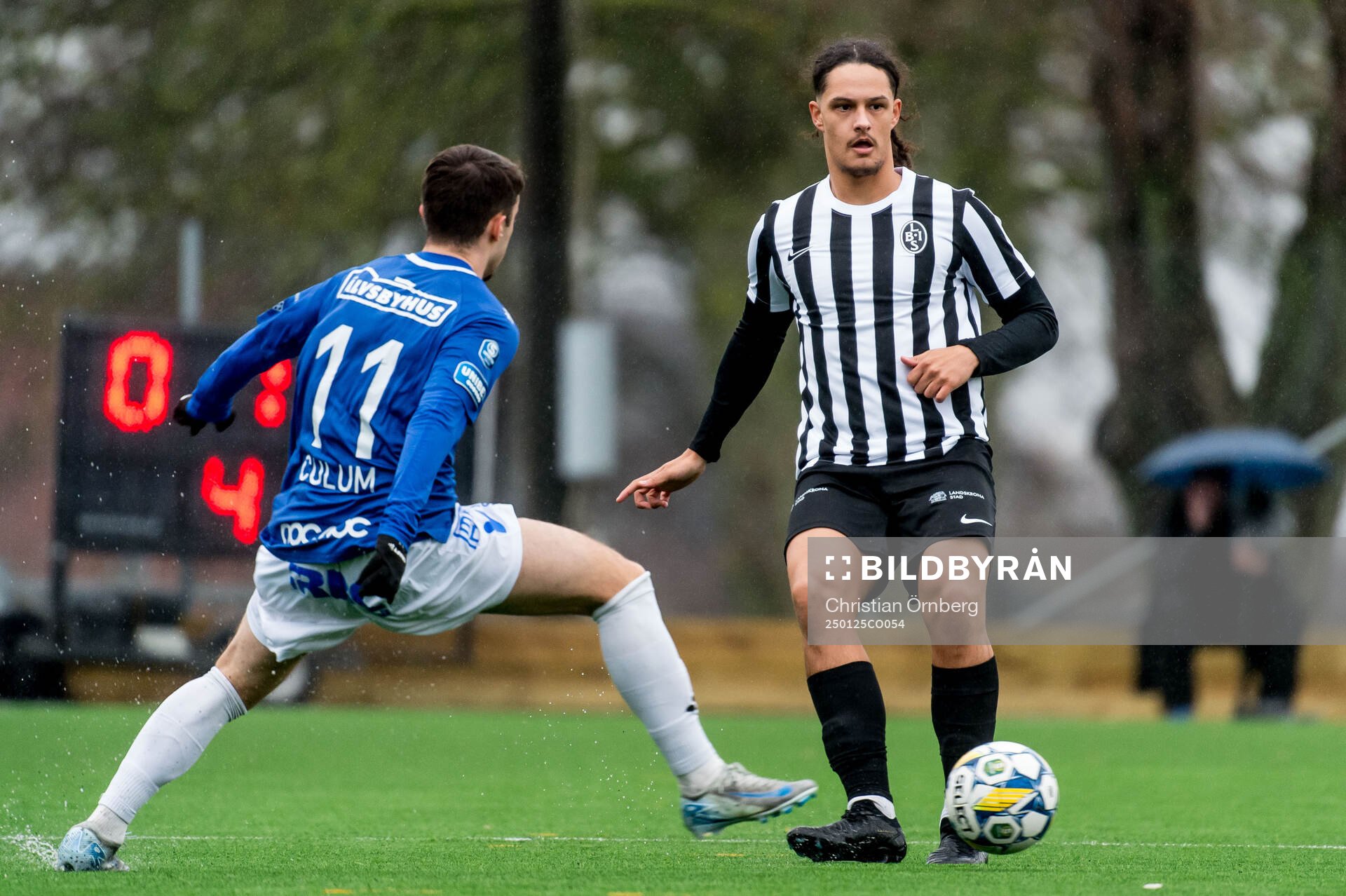 Trelleborgs Armin Culum och Landskronas André Alvarez Perez