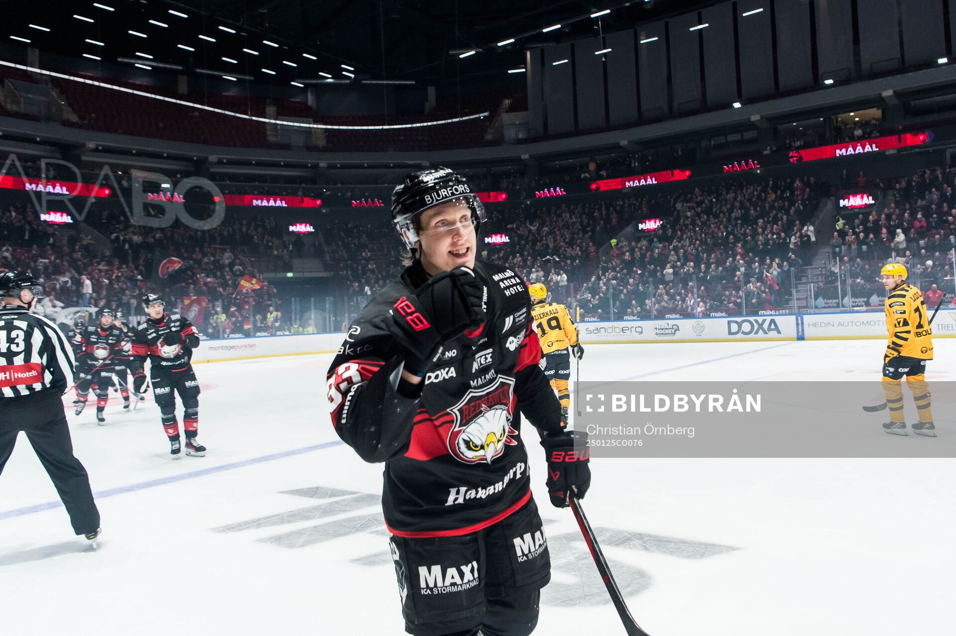 Malmö Redhawks Lassi Thomson jublar