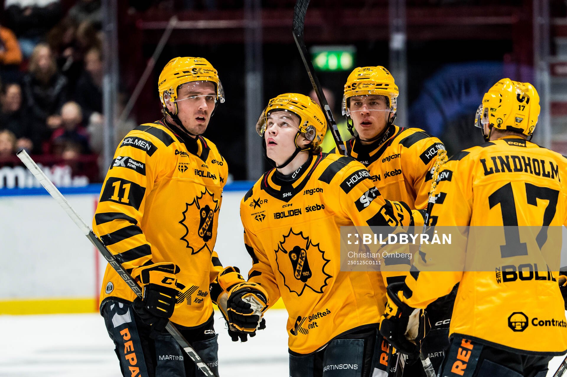 Skellefteås Axel Sandin Pellikka jublar