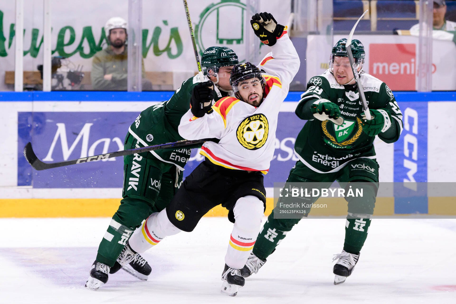 Färjestads Joel Nyström och Oskar Steen