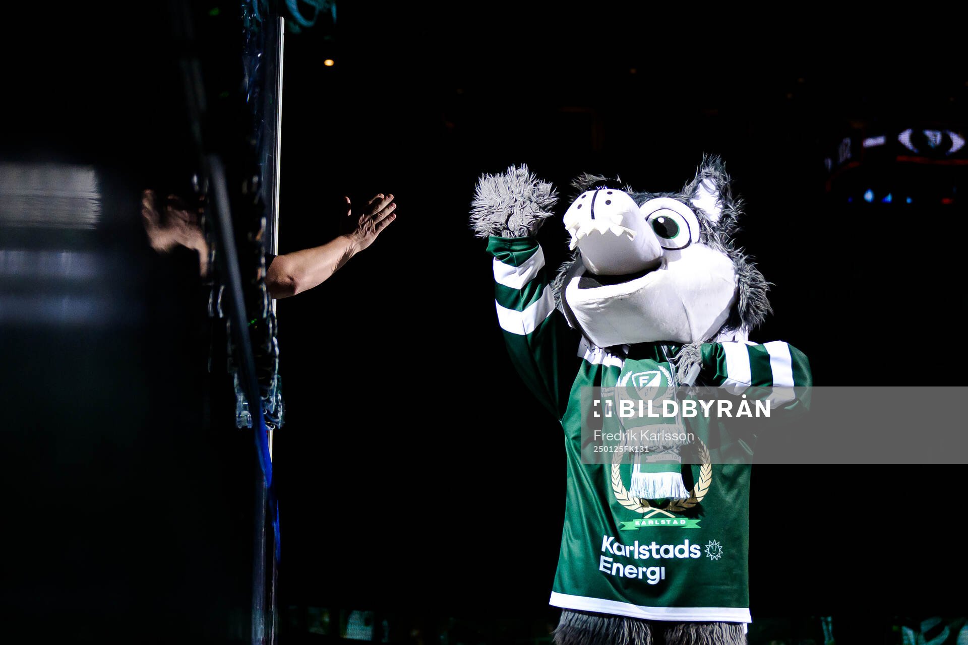 Färjestads maskot Ture Varg