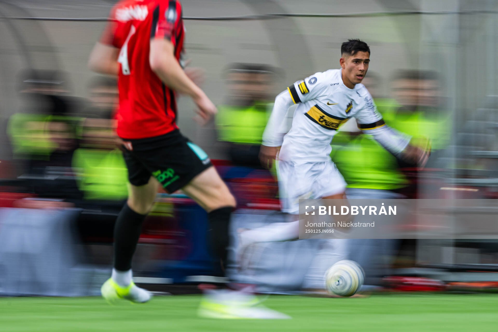 AIKs Danilo Al-Saed under träningsmatchen i fotboll mellan Brommapojkarna och AIK den 25 januari 2025 i Stockholm. 