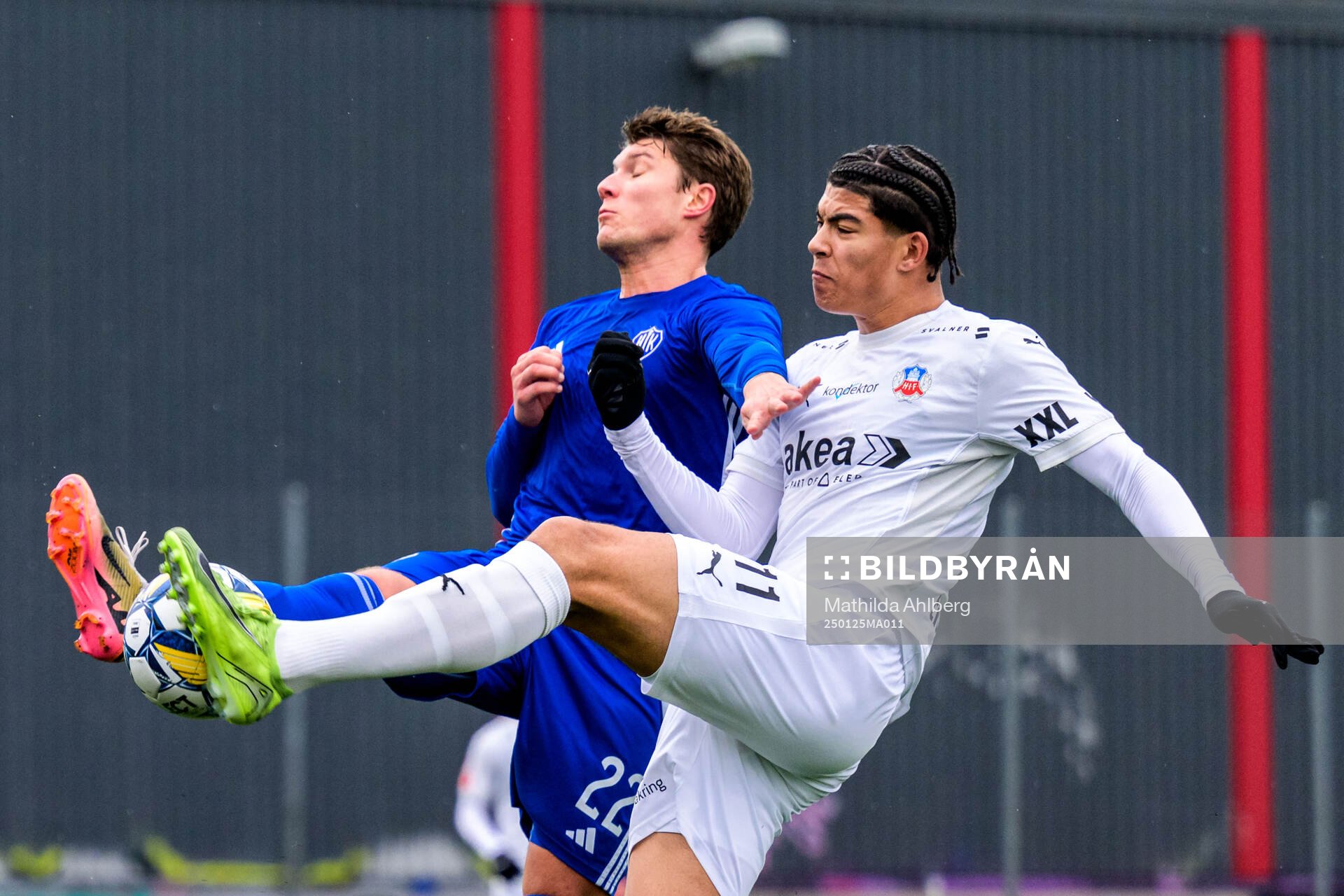 Hellerups Emilio De Lorenzo och Helsingborgs Milan Silva