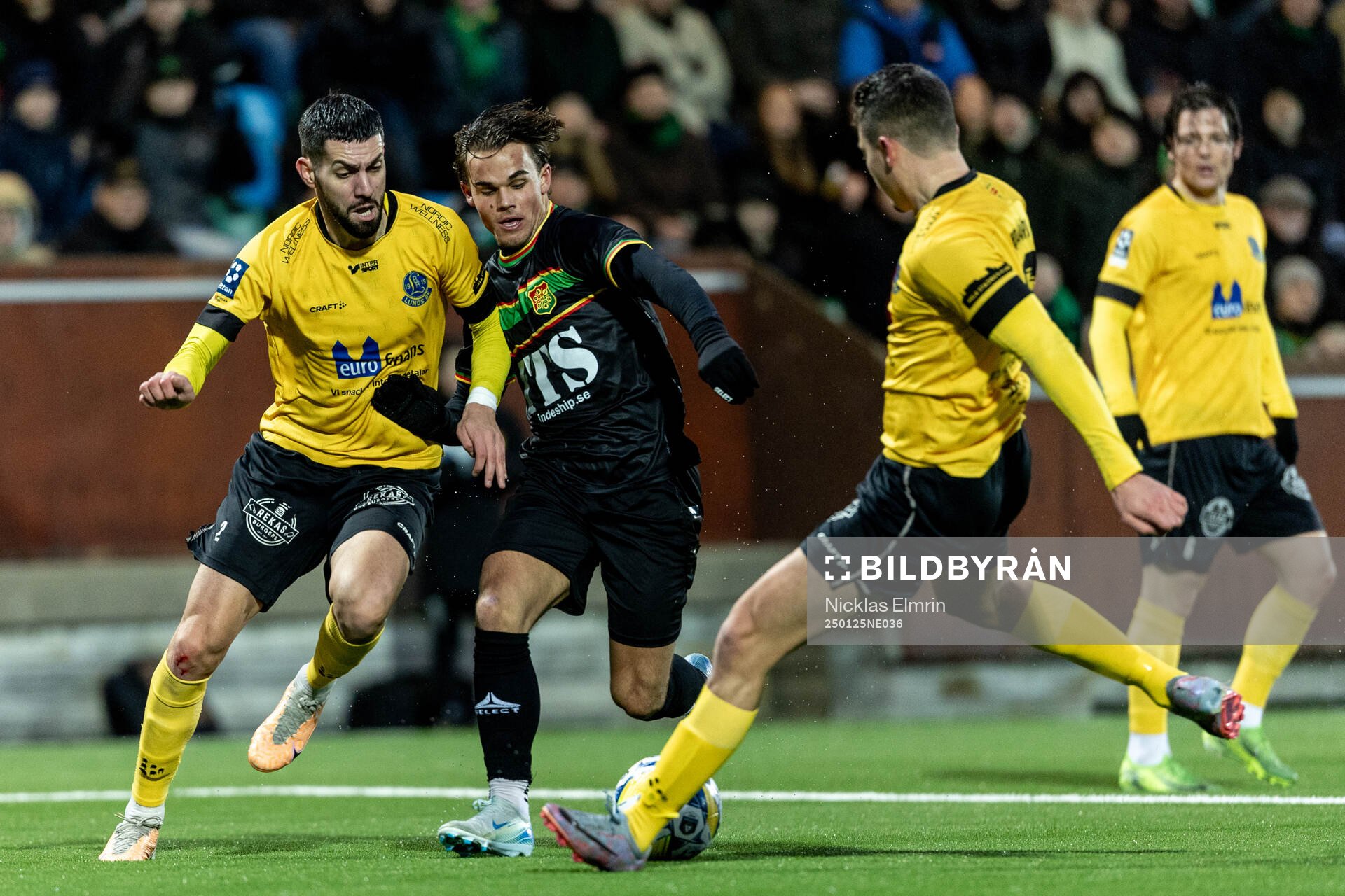 Lunds BKs Bozidar Velickovic och GAISs Simon Sjöholm