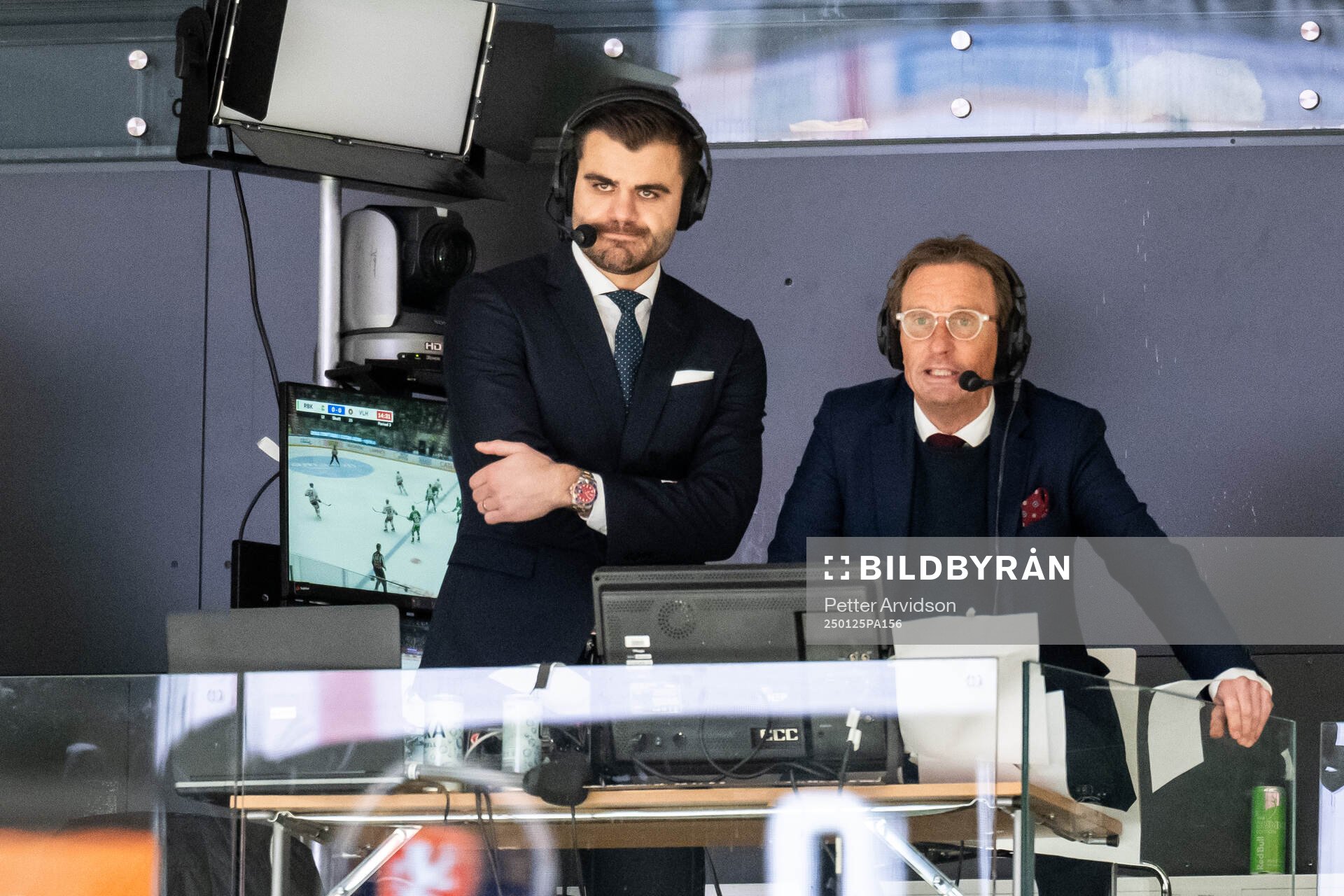 Almen Bibic och Patrik Westberg, kommentatorer TV4