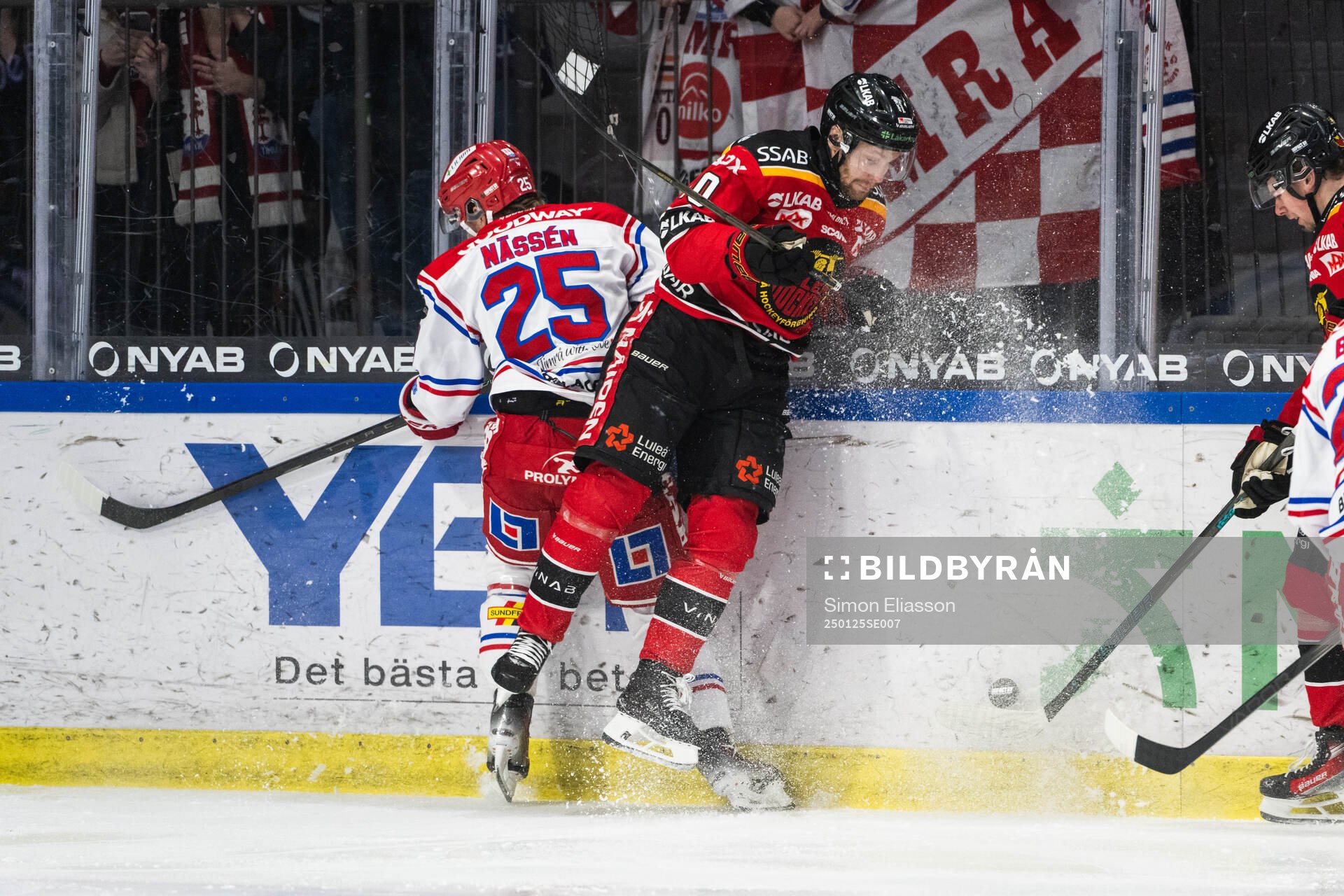 Timrås Linus Nässén och Luleås Einar Emanuelsson