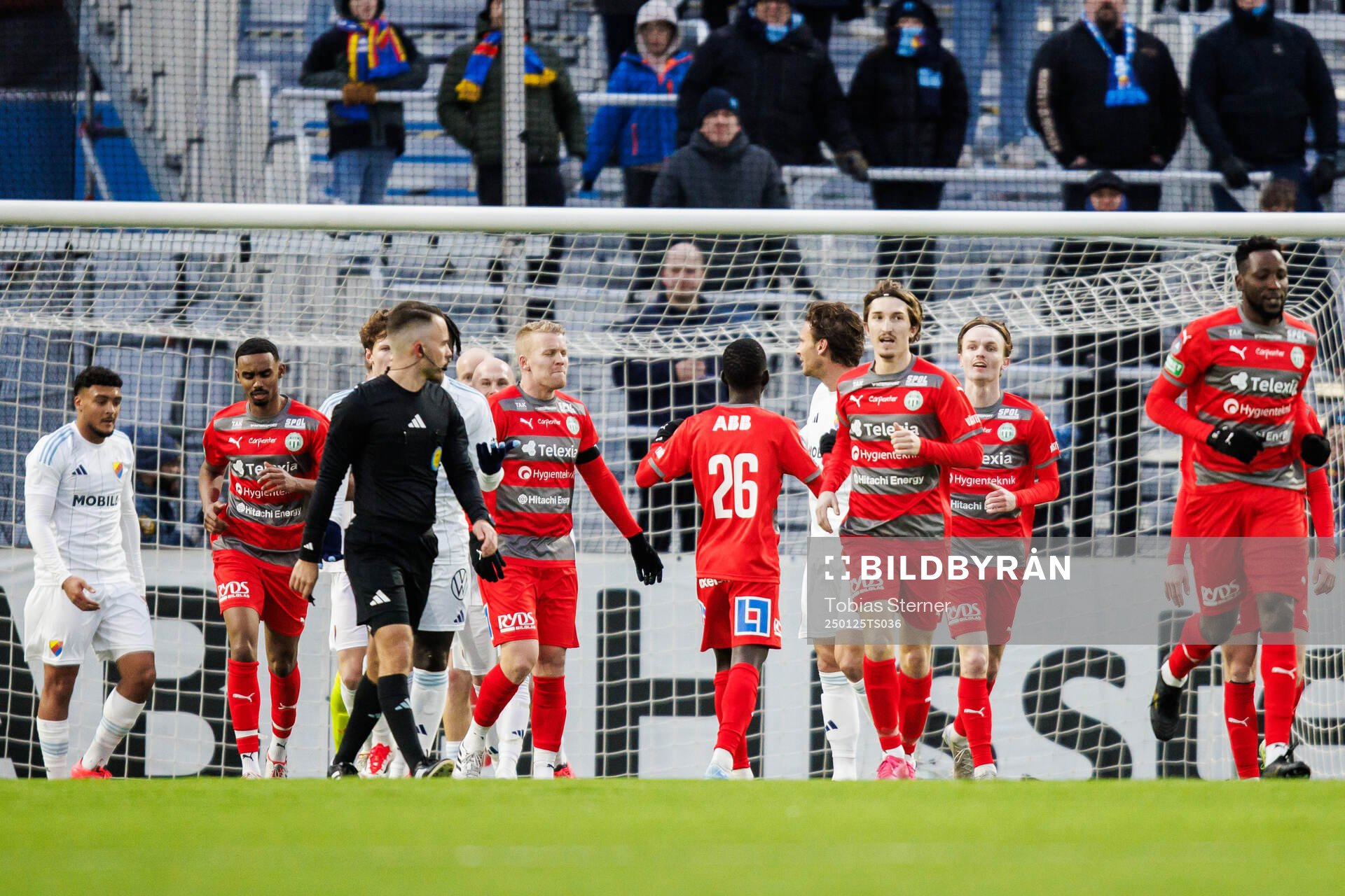 Västerås spelare jublar