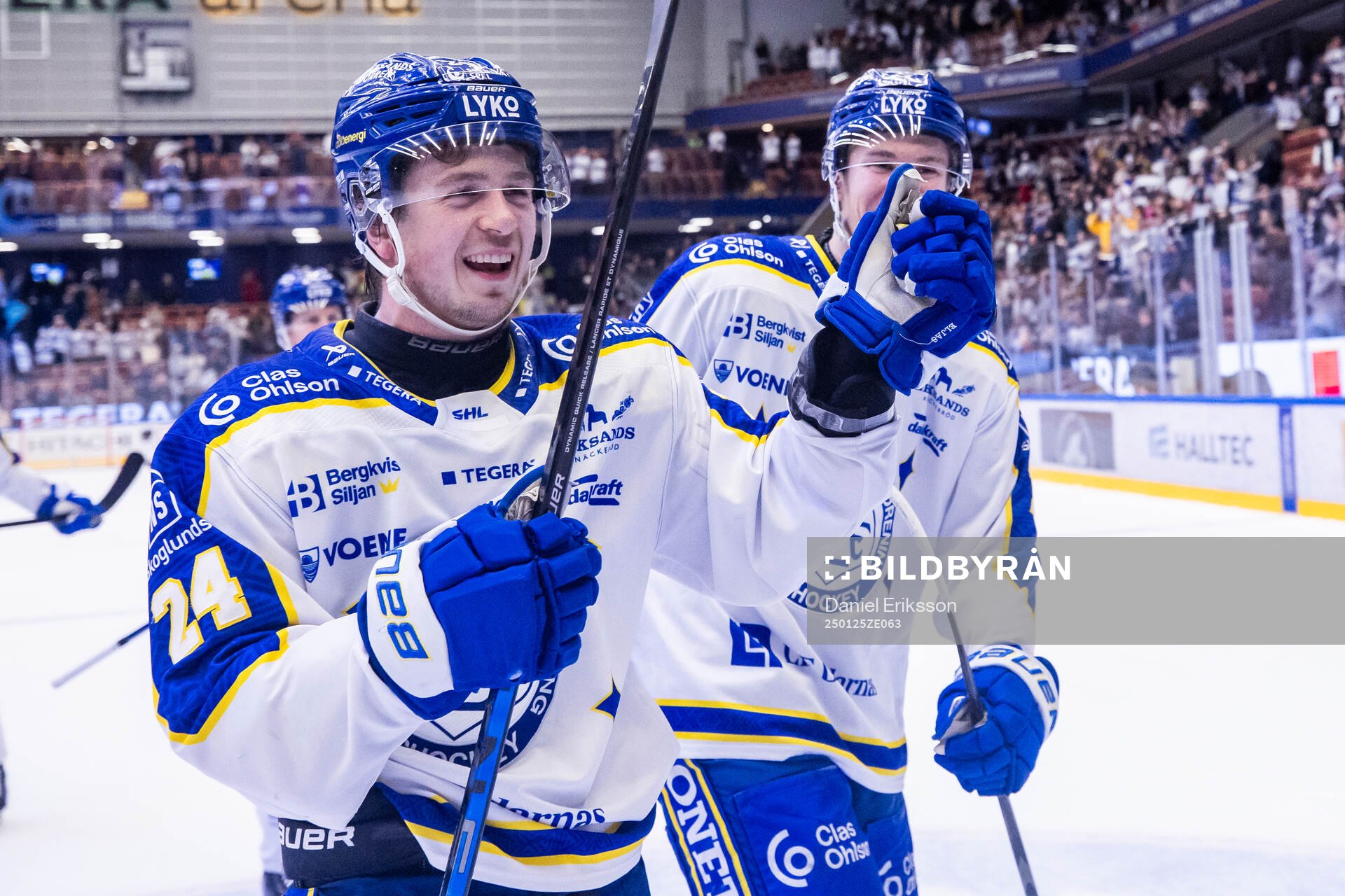 Leksands Arvid Eljas jublar