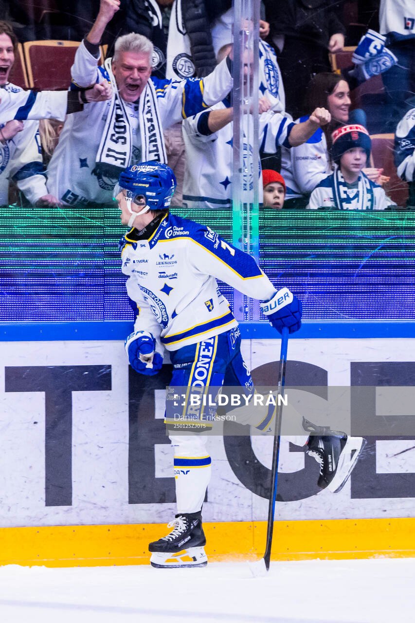 Leksands Marcus Karlberg jublar