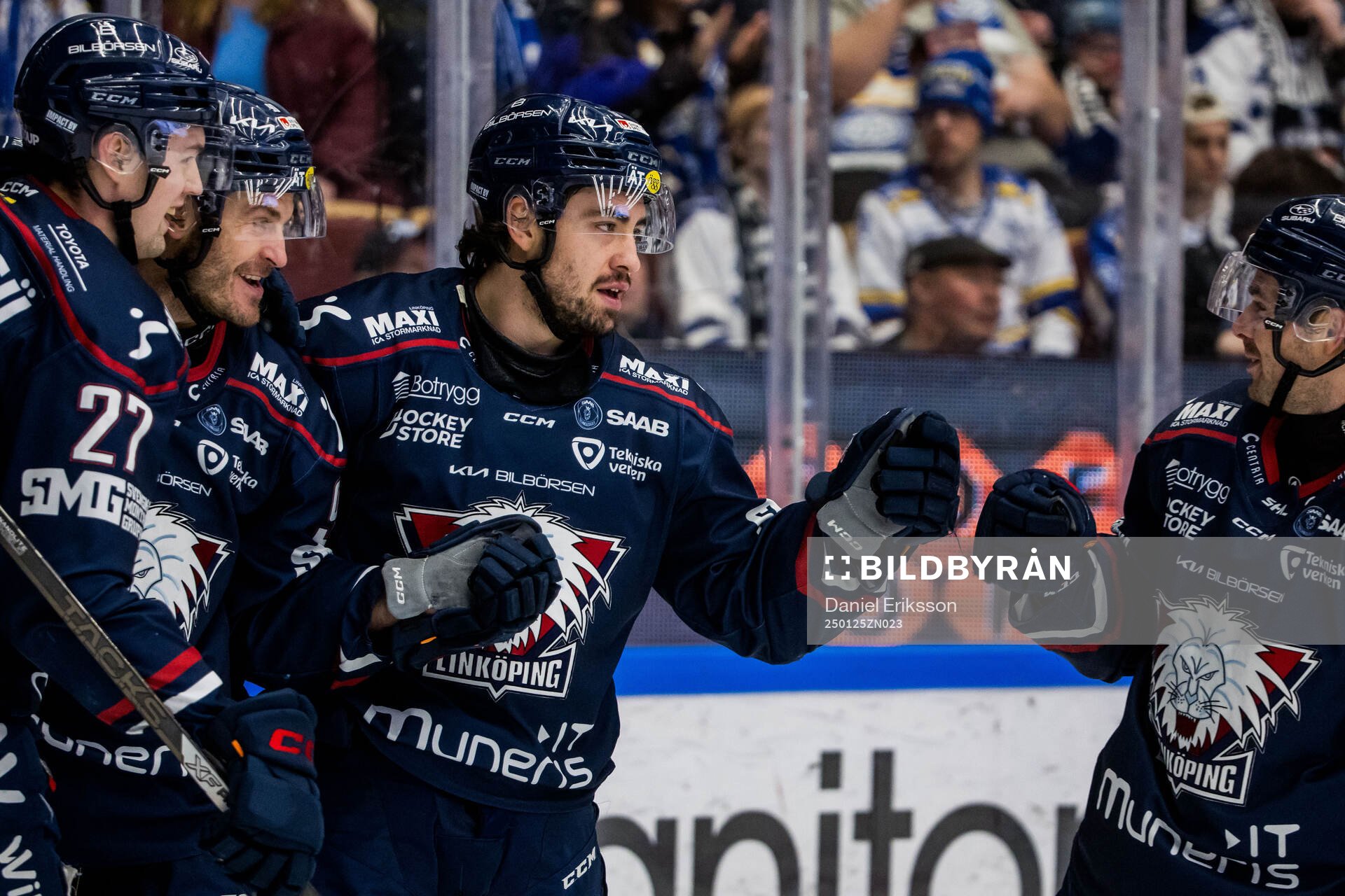 Linköpings Remi Elie jublar