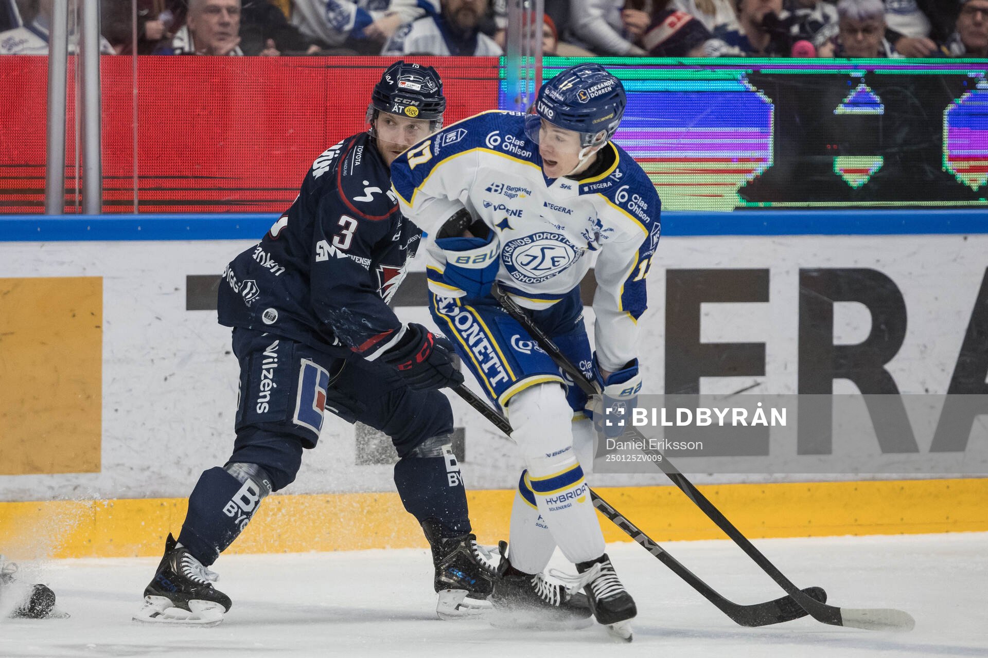 Linköpings Linus Hultström och Leksands Dennis Altörn