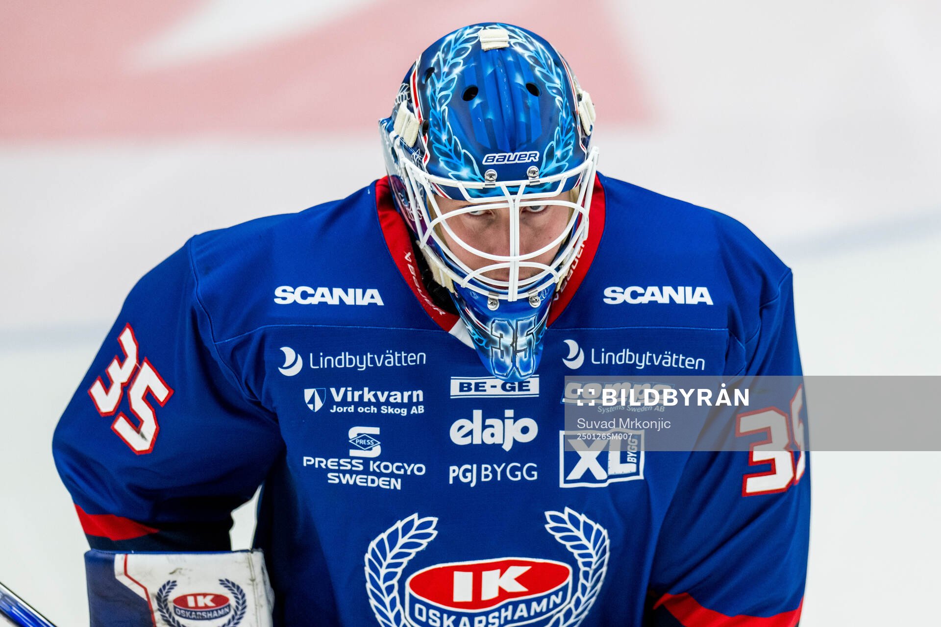 Oskarshamns målvakt Emil Kruse