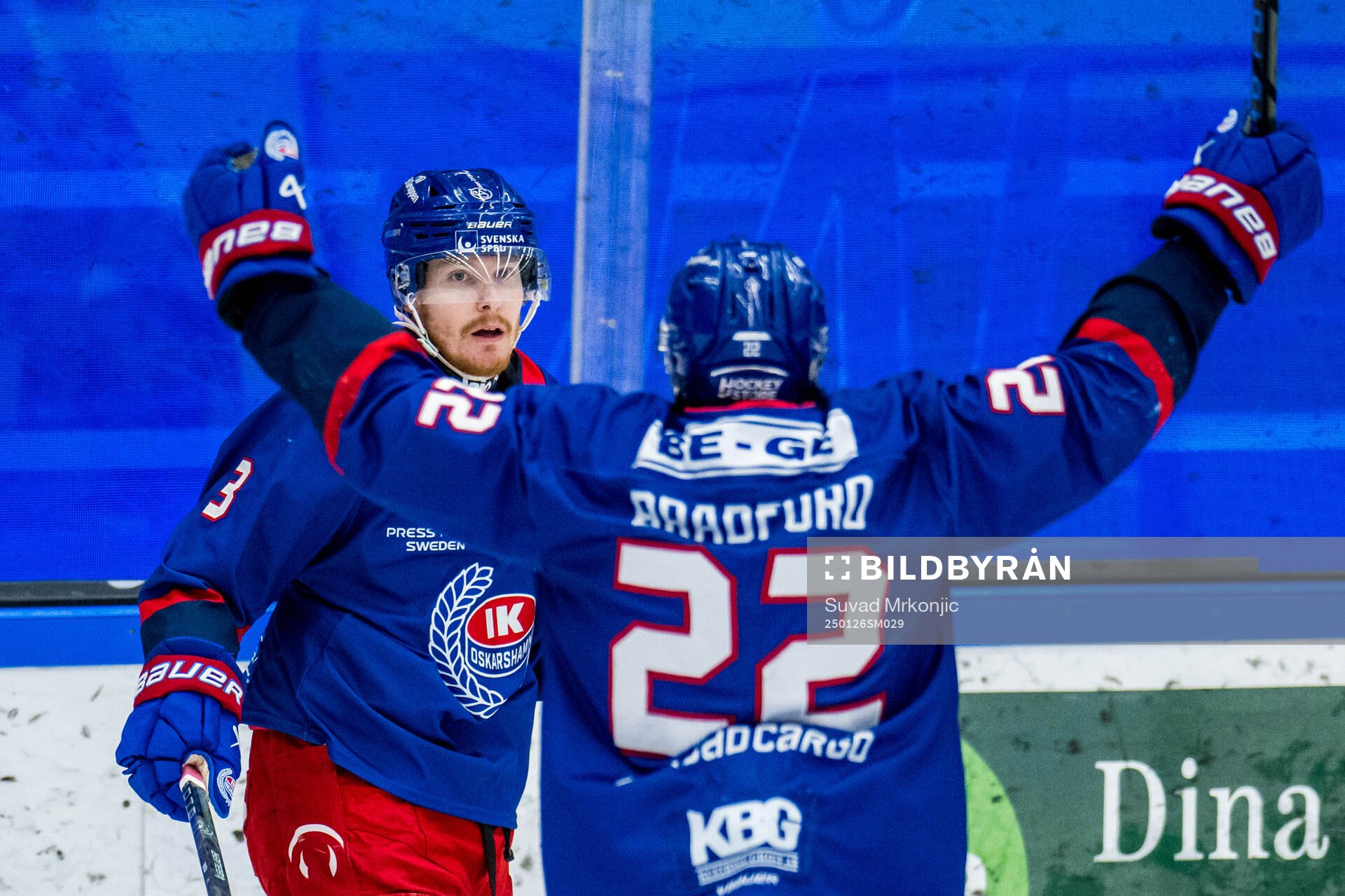 Oskarshamns Niclas Burström jublar