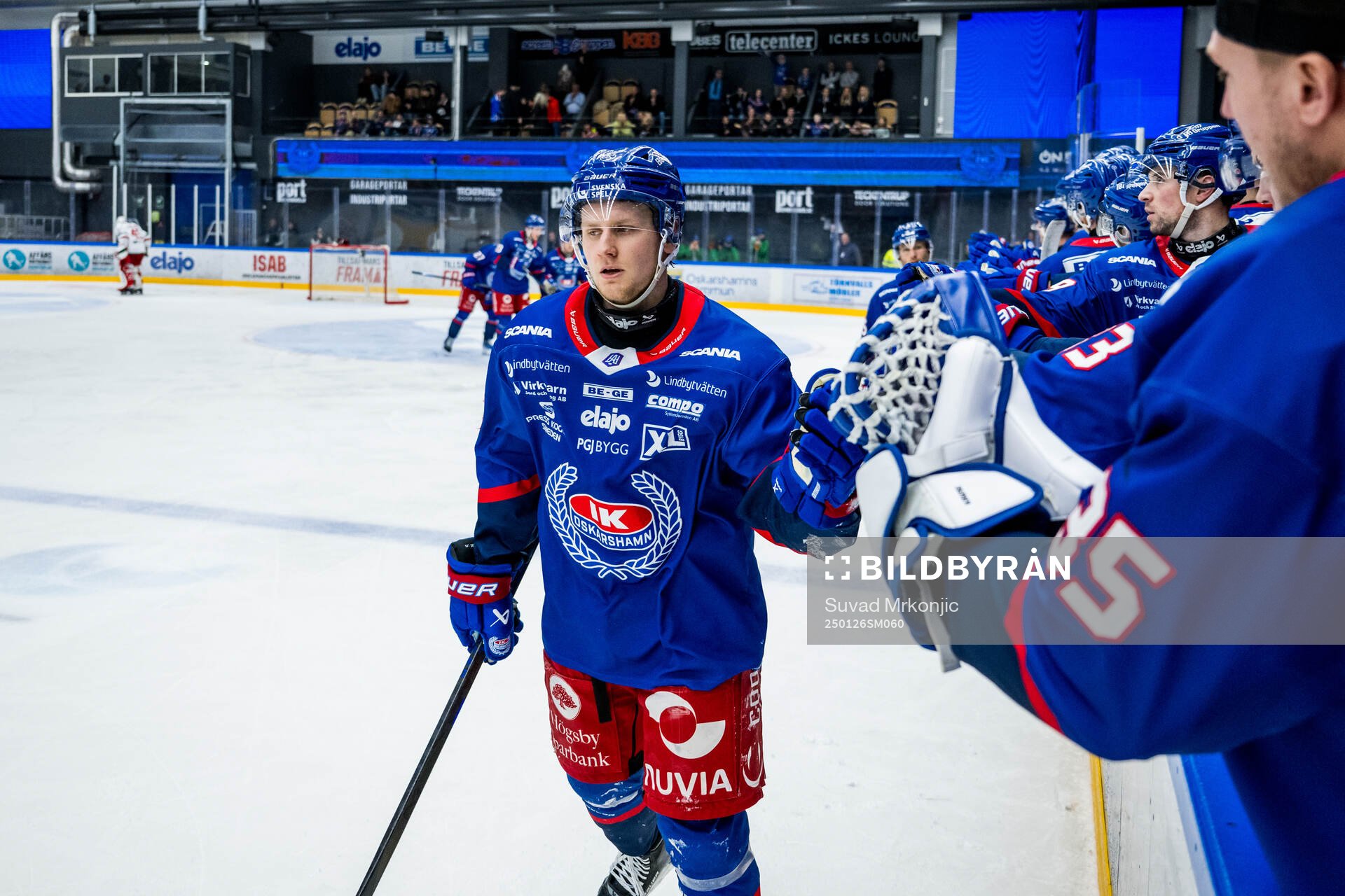 Oskarshamns Filip Sveningsson jublar