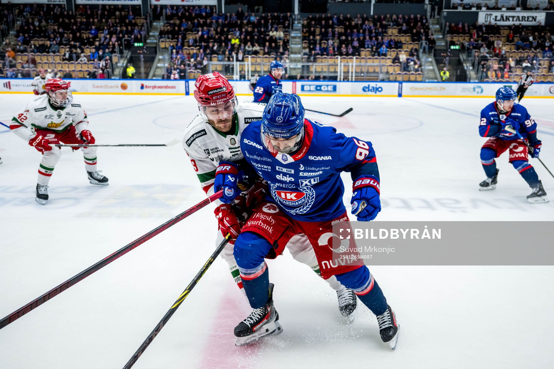 Moras Johan Persson och Oskarshamns Kevin Karlsson