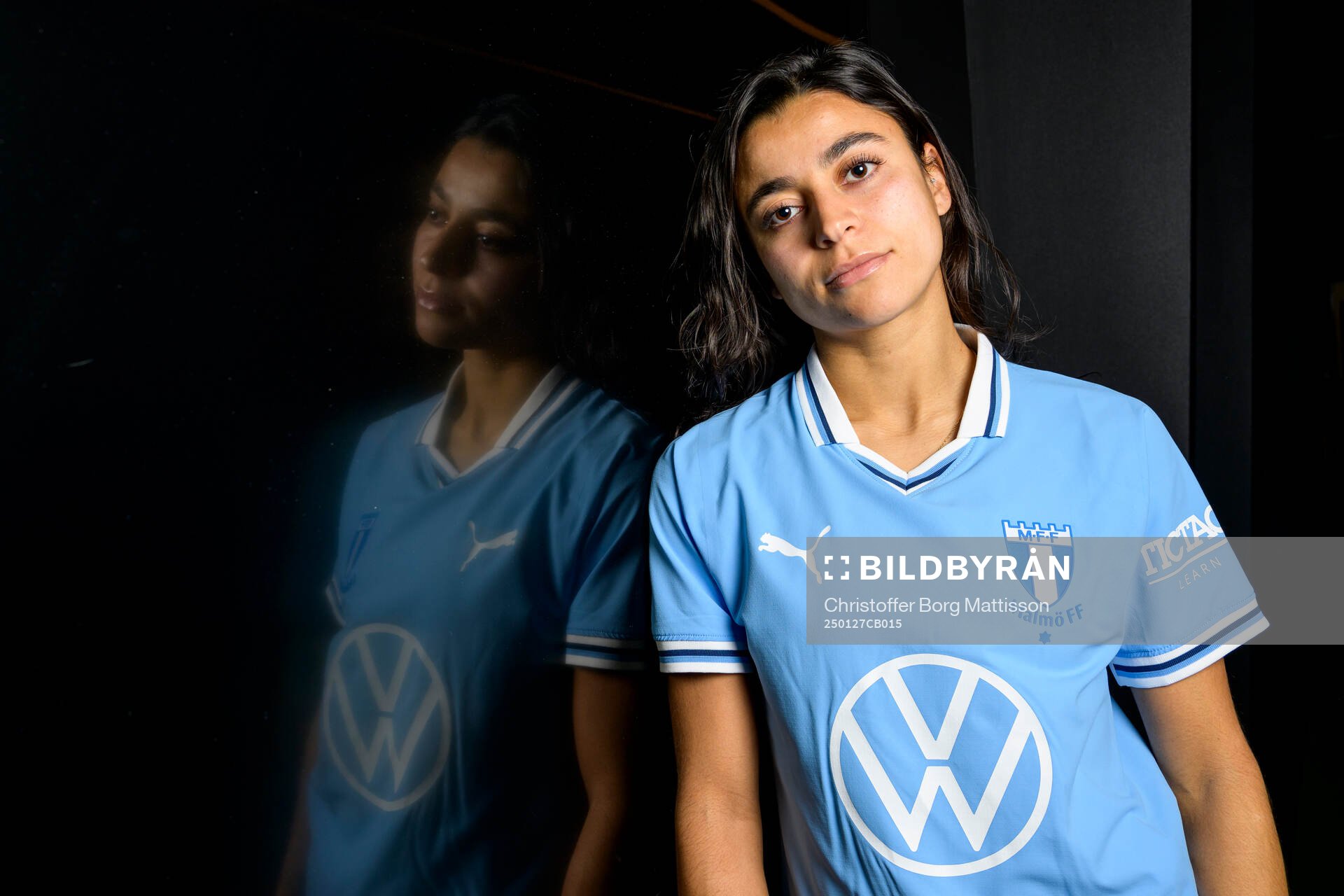 Malmö FF presenterar Ines Belloumou som ny spelare med Malmö FF den 27 januari 2025 i Malmö. 