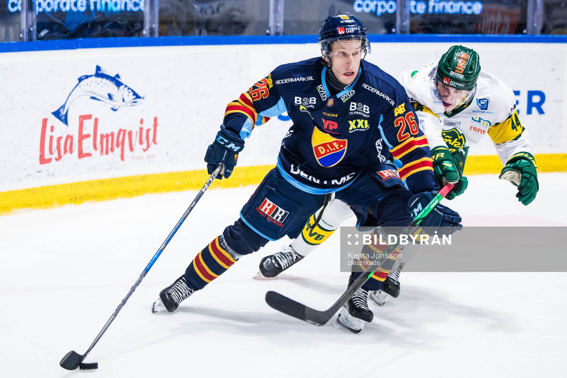 Djurgårdens Fredric Weigel och Björklövens Martin