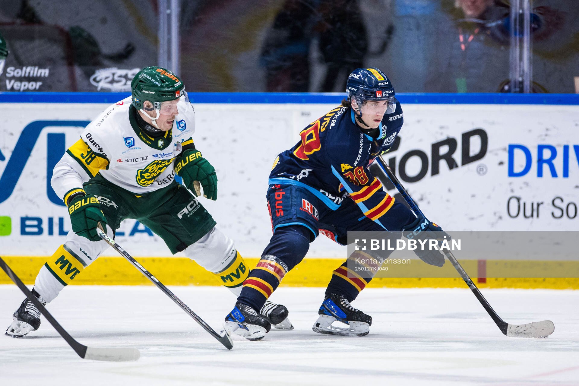 Björklövens Erik Andersson och Djurgårdens Victor Eklund