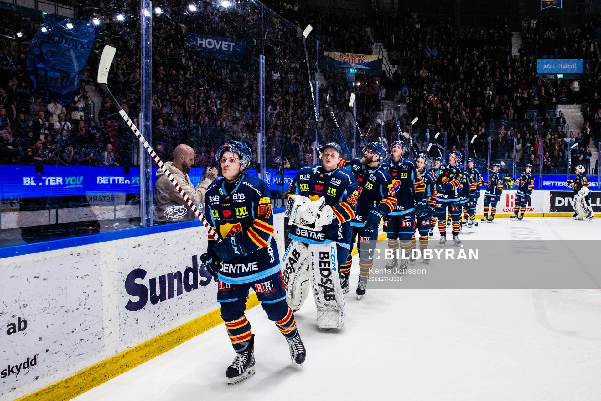 Djurgårdens spelare jublar