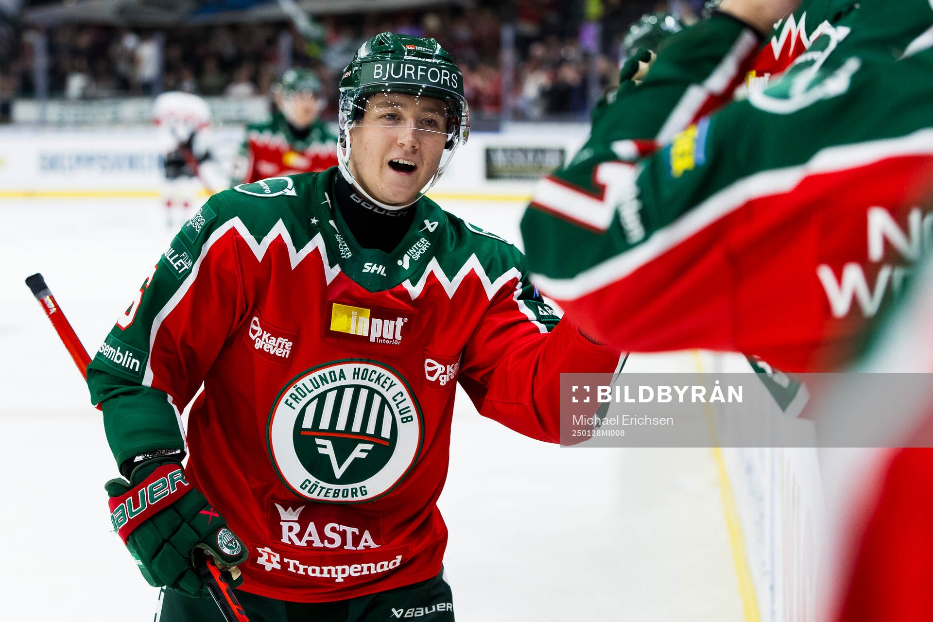 Frölundas Filip Hasa jublar