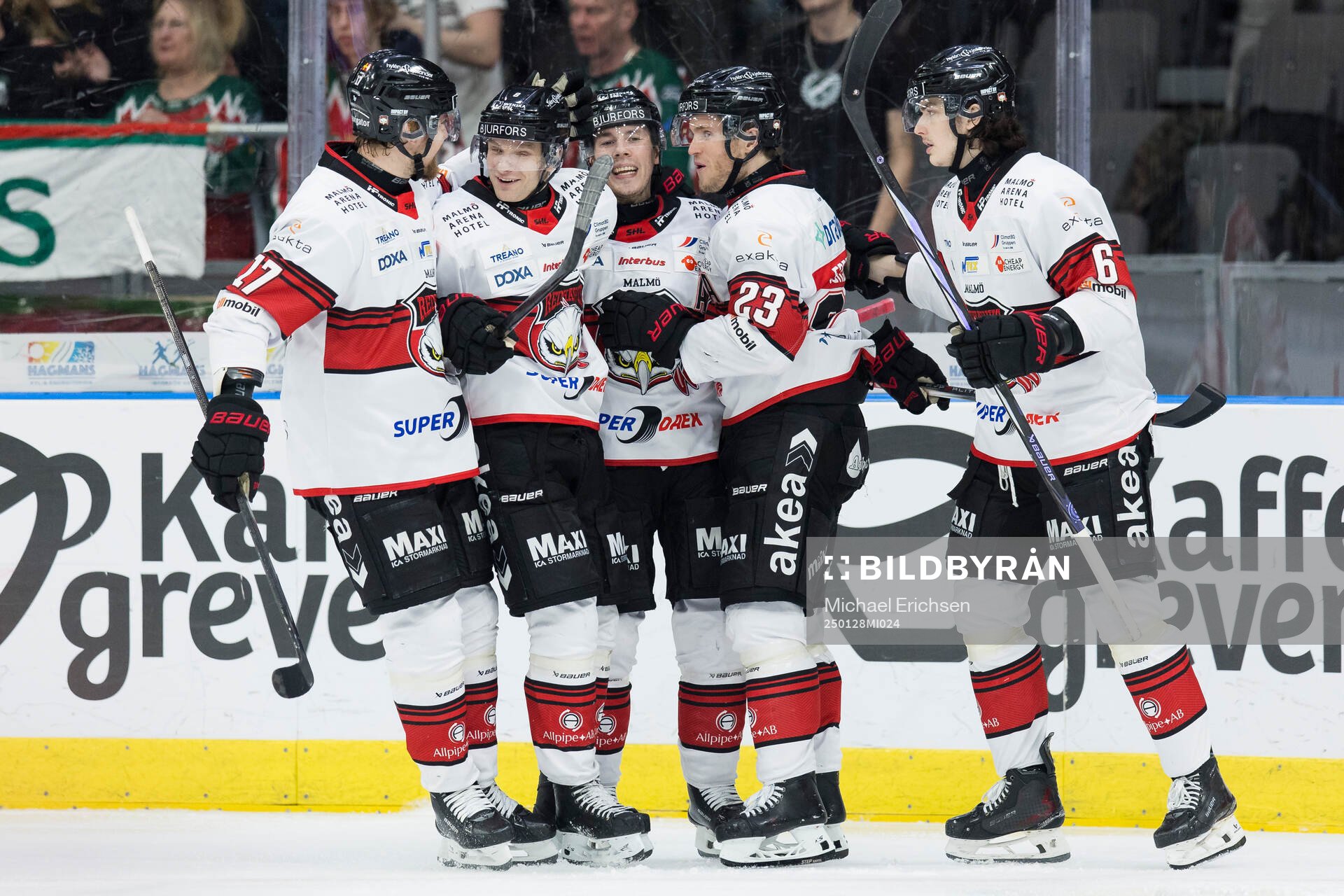 Malmö Redhawks Henrik Haapala jublar