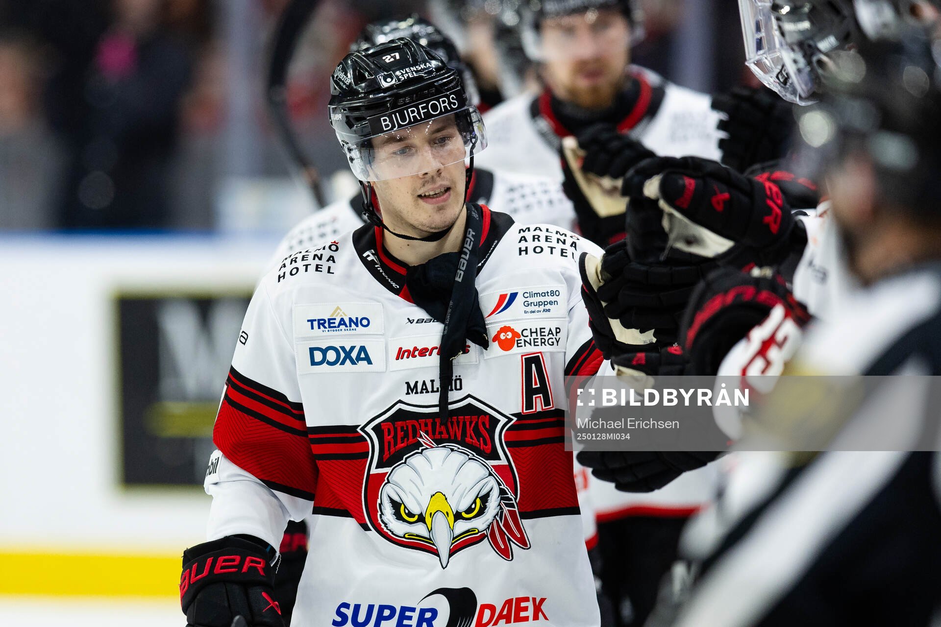 Malmö Redhawks Henrik Haapala jublar