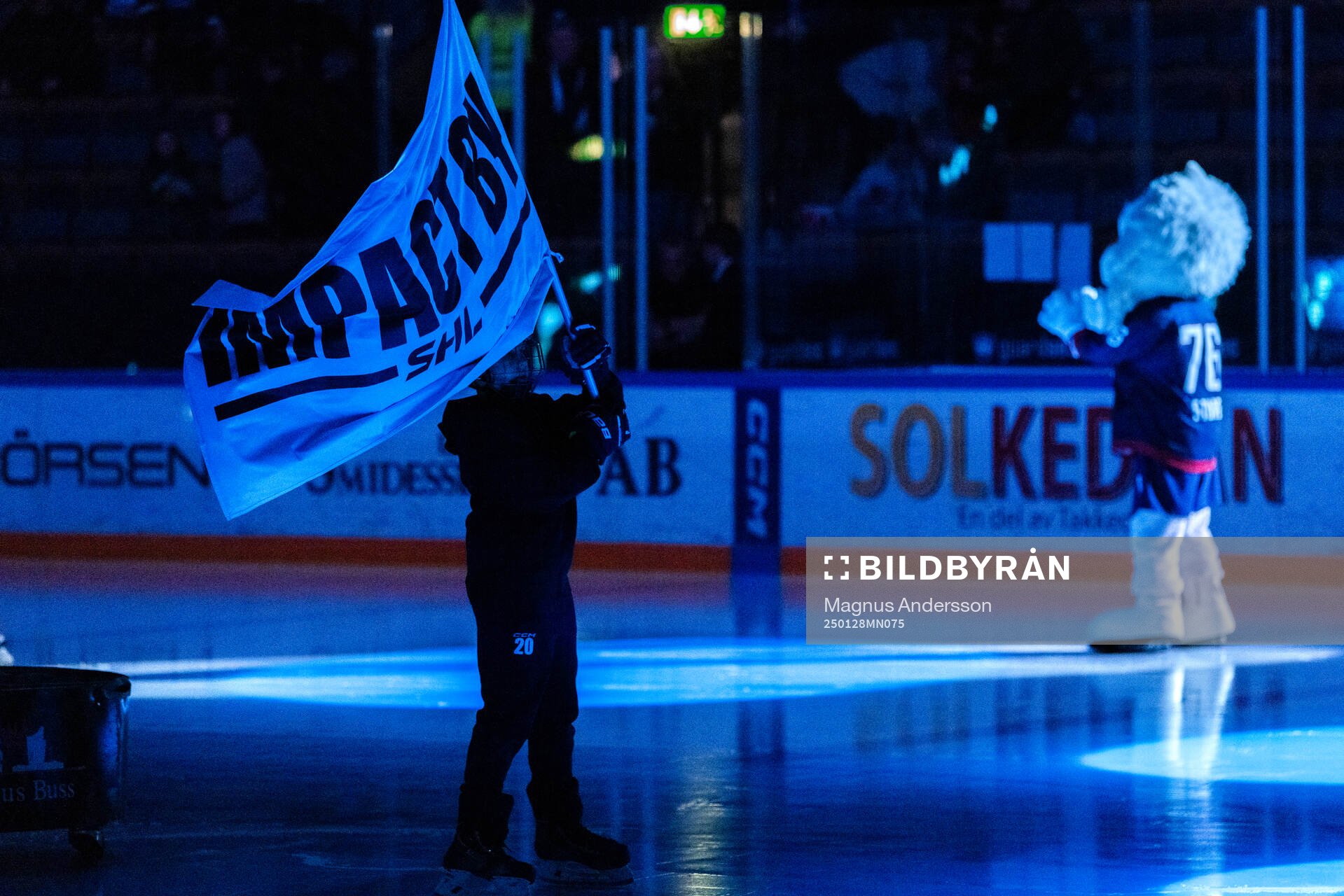 Flagga med texten Impact by SHL